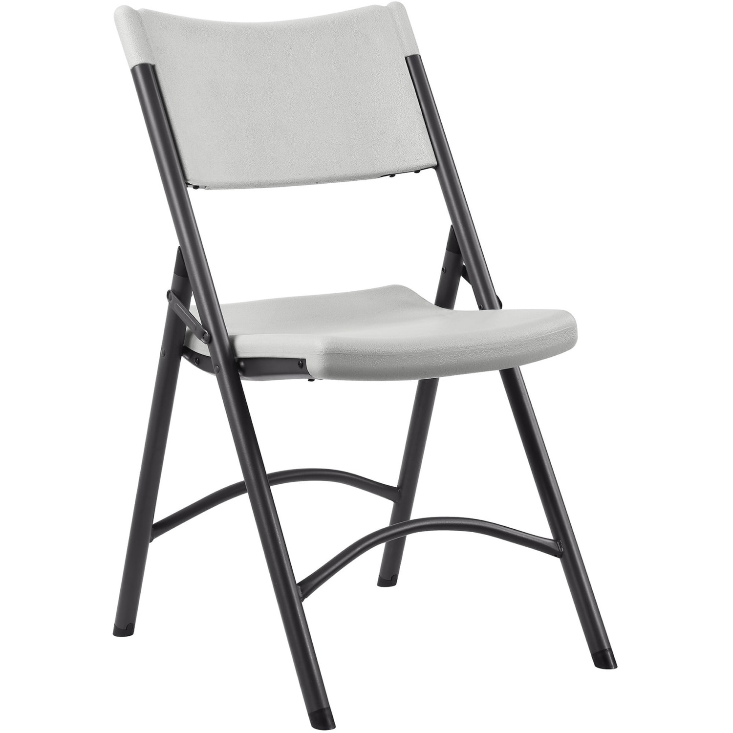Lorell Blow Molded Folding Chairs, Platinum, Pack Of 4 - Image 3