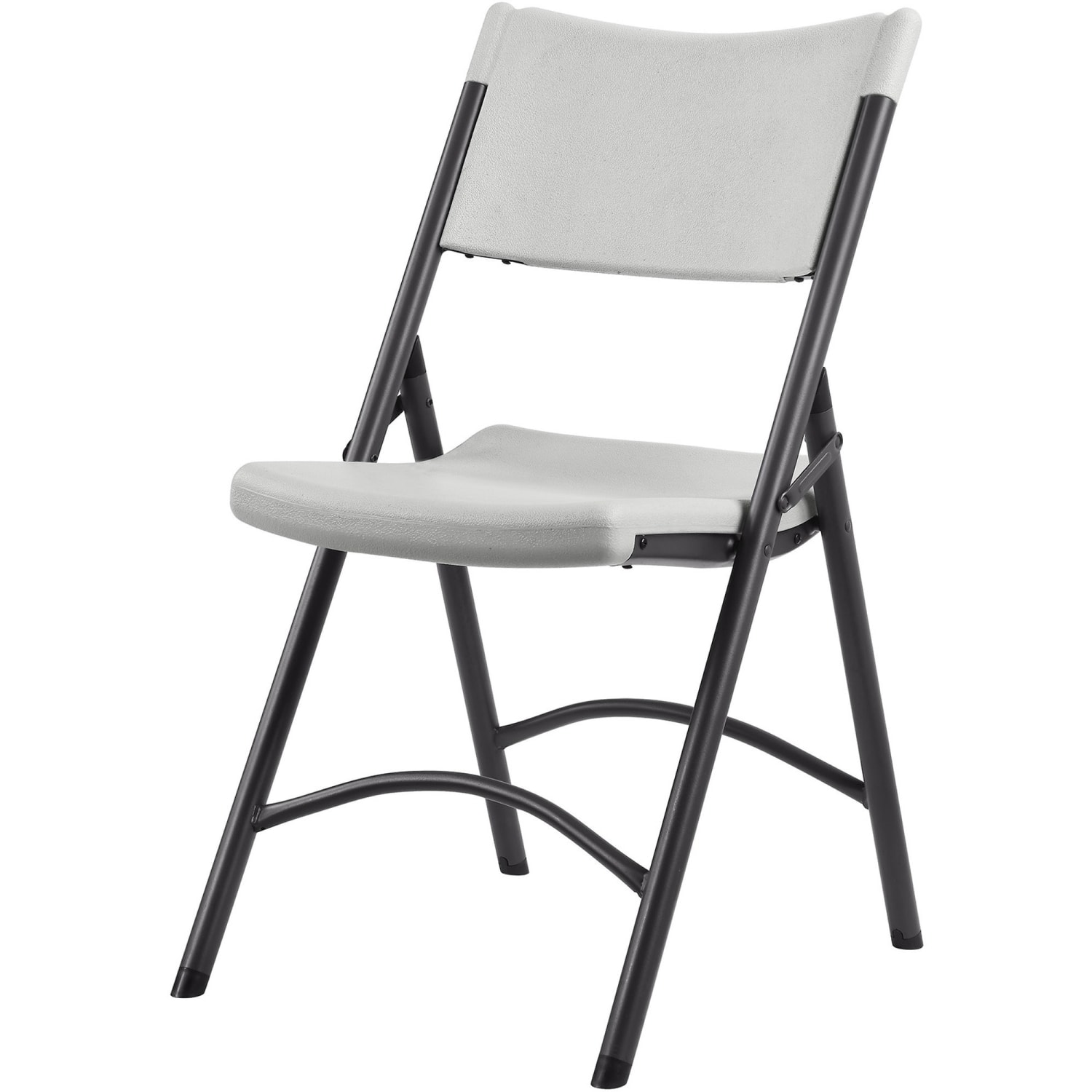 Lorell Blow Molded Folding Chairs, Platinum, Pack Of 4 - Image 6