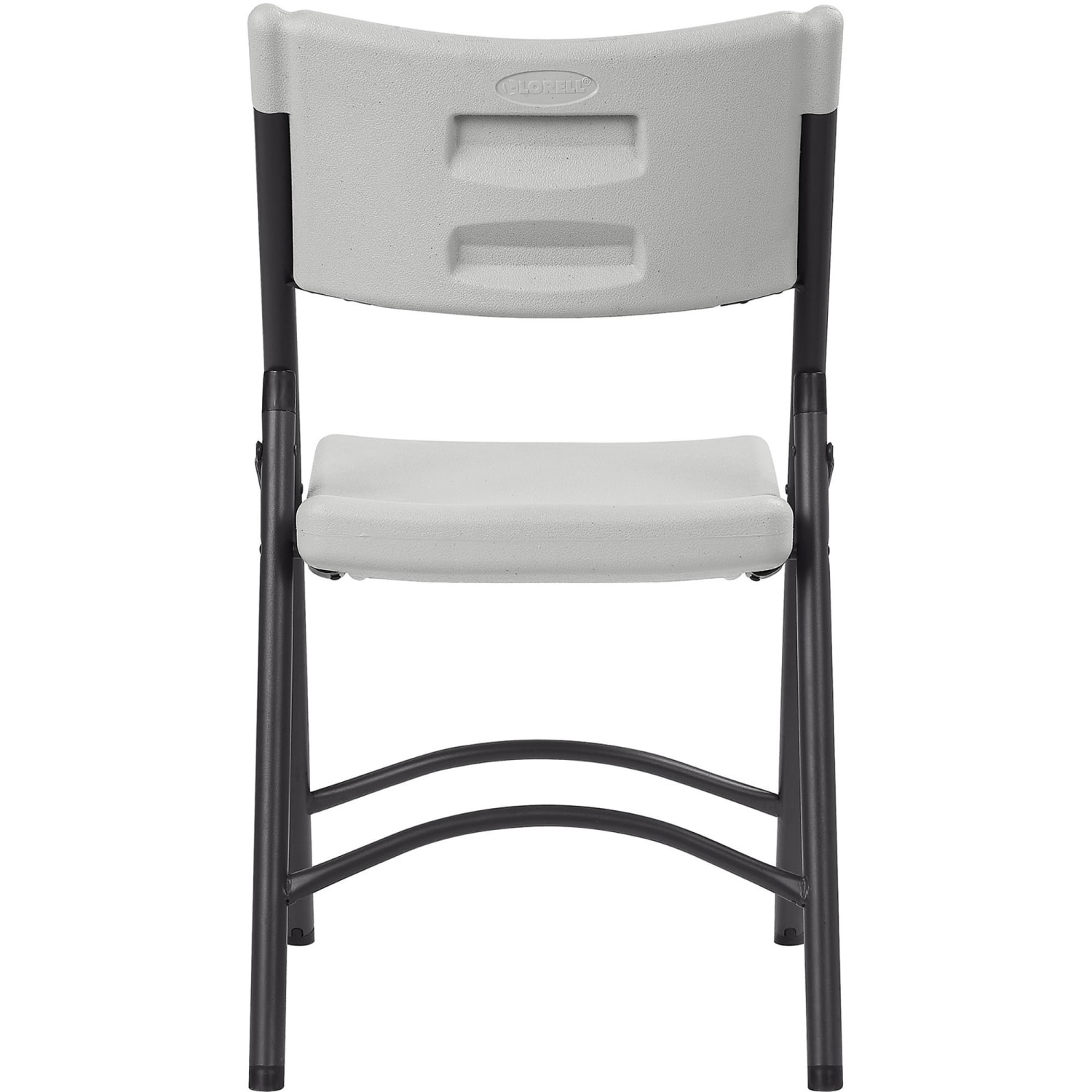 Lorell Blow Molded Folding Chairs, Platinum, Pack Of 4 - Image 8