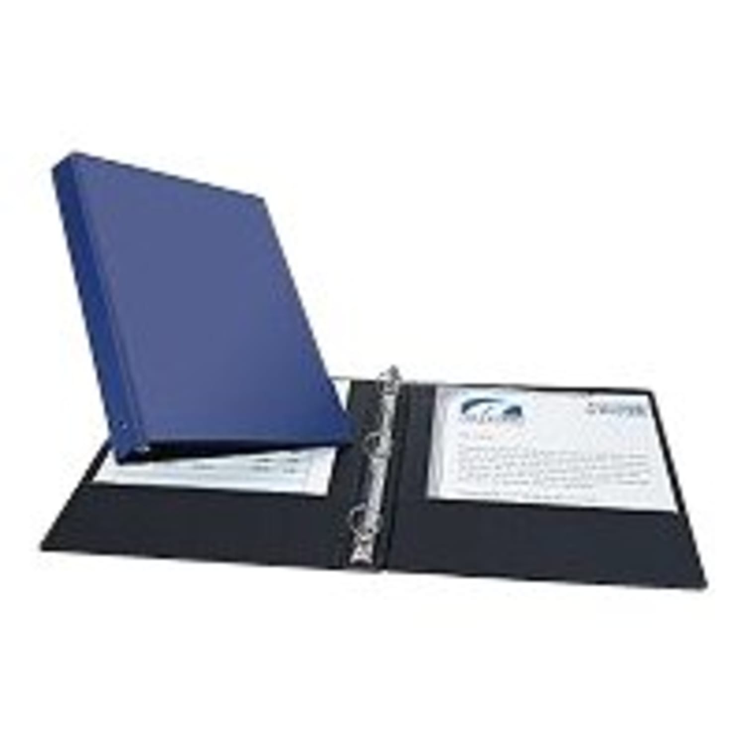 Avery Economy 3-Ring Binder, 1in Round Rings, 54% Recycled, Blue - Image 3