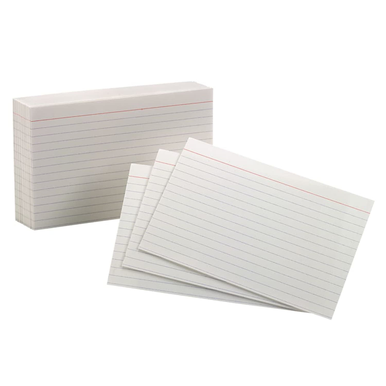 Oxford Index Cards, Ruled, 4in x 6in, White, Pack Of 100