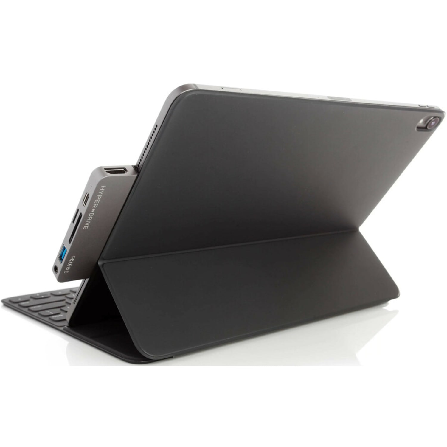 Targus Sanho HyperDrive 6-In-1 USB-C Hub, 4/10inH x 3-7/10inW x 1-3/10inD, Silver, 00GF61 - Image 3