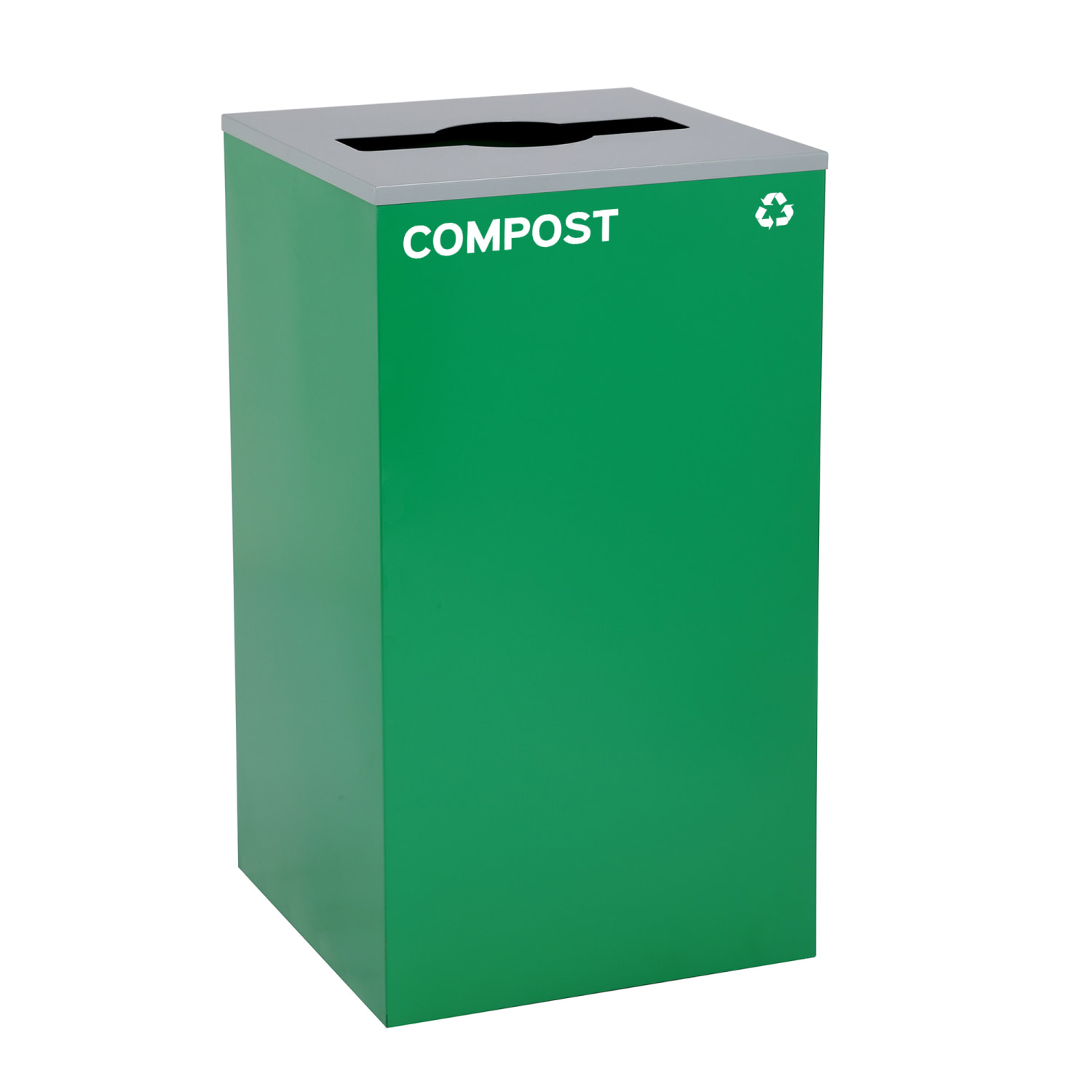 Alpine Industries Stainless-Steel Compost Bin With Mixed Opening Lid, 29 Gallons, 30inH x 16-15/16inW x 16-15/16inD, Green - Image 5