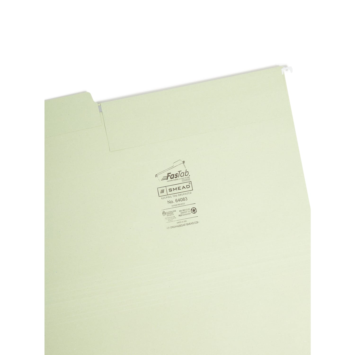Smead FasTab Hanging Folders, 1/3 Cut, Legal Size, Moss, Pack Of 20 - Image 4
