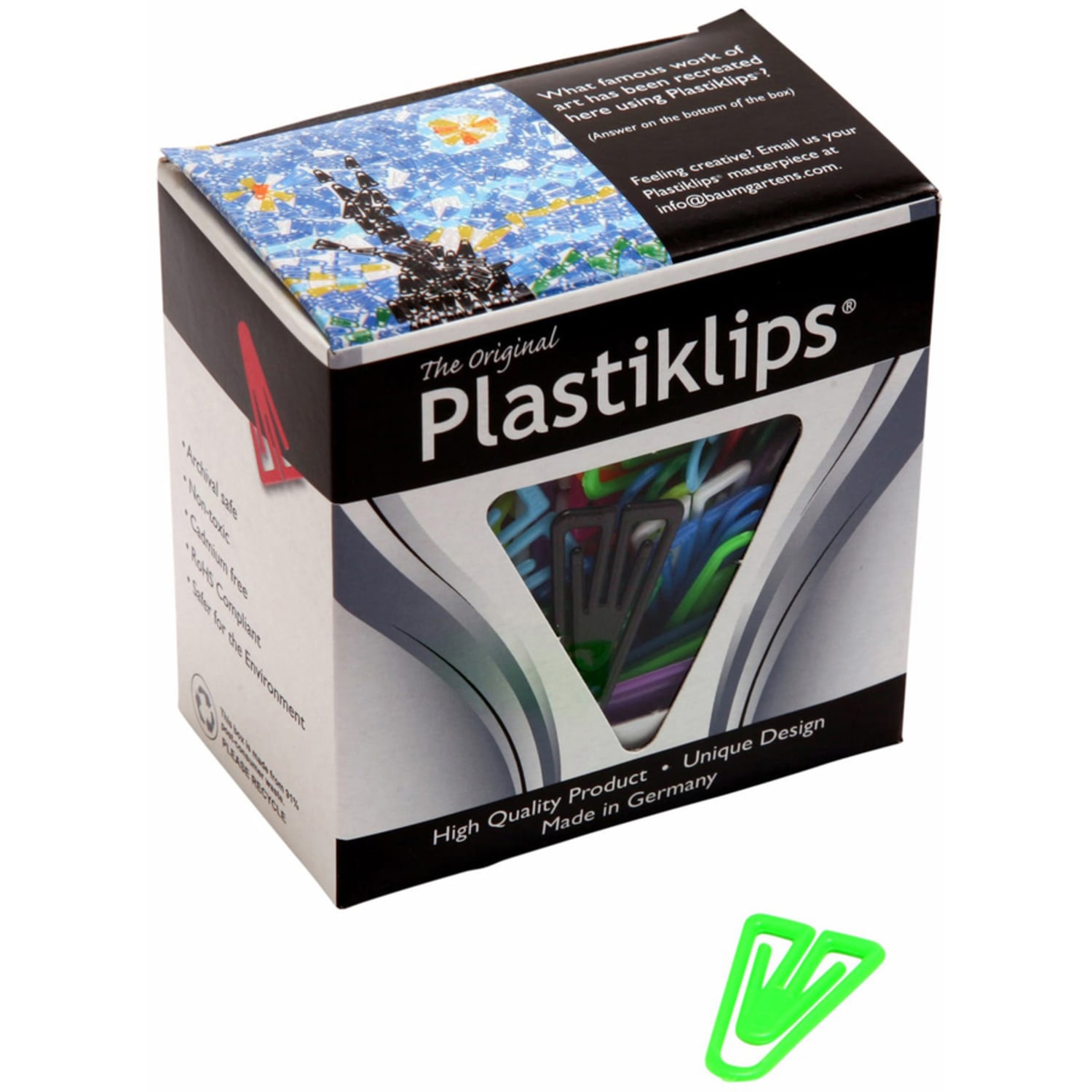 Baumgartens Plastic Paper Clips, Box Of 200, Large, Assorted Colors - Image 4