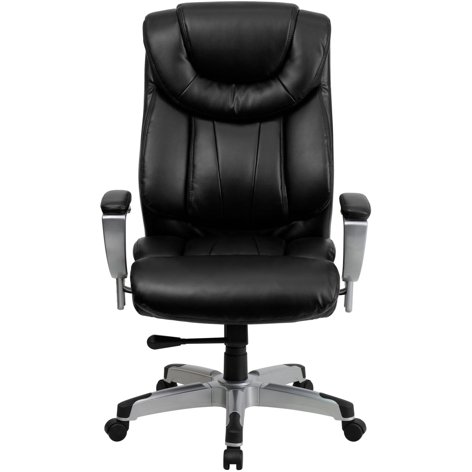 Flash Furniture Hercules Big Tall LeatherSoft™ Faux Leather Swivel Office Chair With Adjustable Arms Black PopularChairscom Flash Furniture Hercules Big Tall LeatherSoft™ Faux Leather Swivel Office Chair With Adjustable Arms Black PopularChairscom