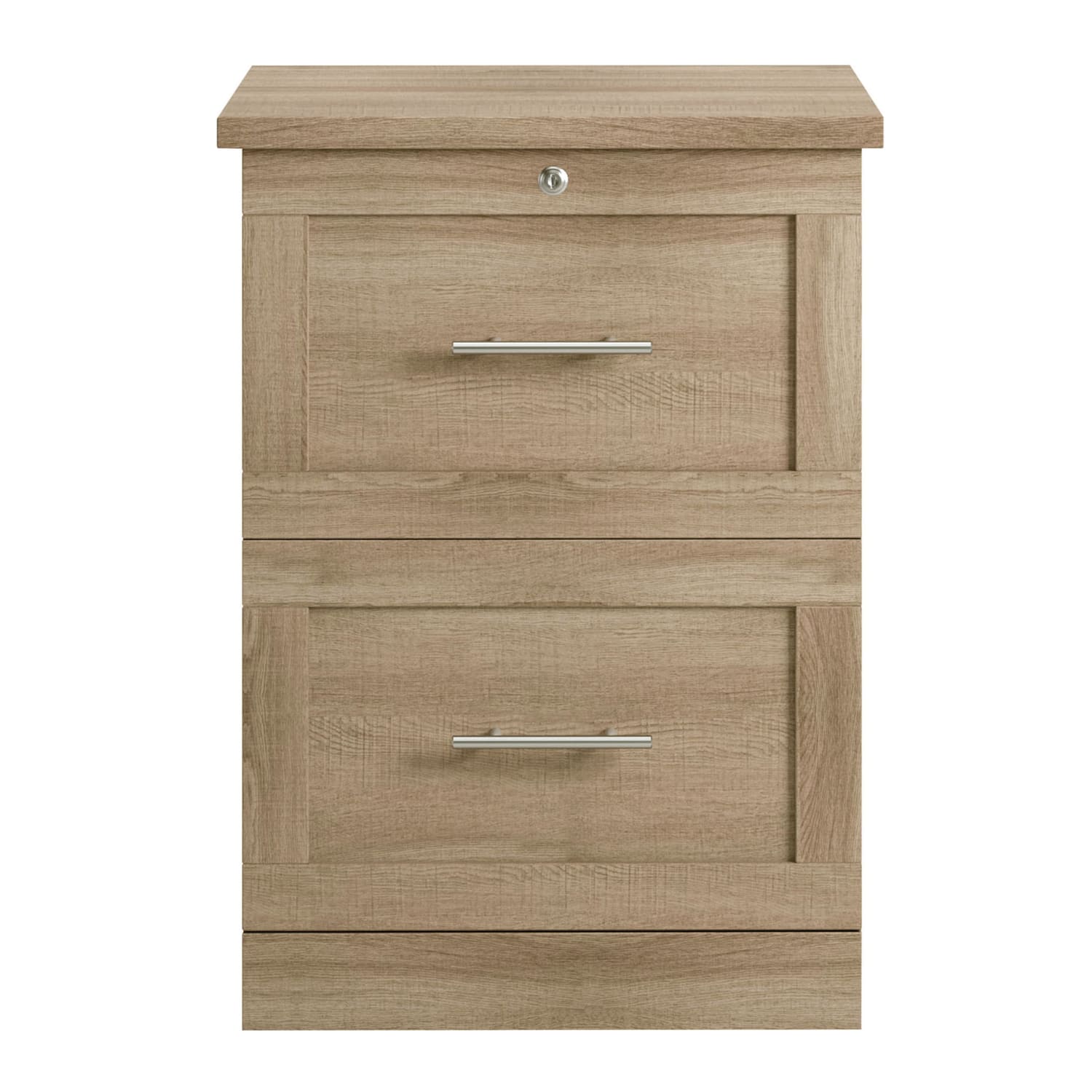 Realspace 17inD Vertical 2-Drawer File Cabinet, Spring Oak - Image 3