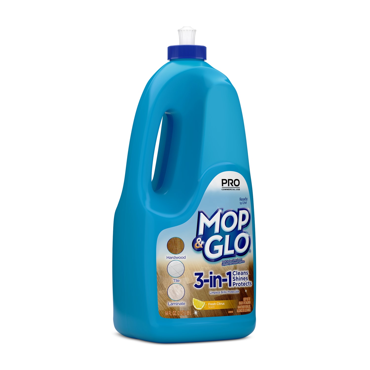 Professional Mop & Glo Triple Action Floor Shine Cleaner, 64 Oz Bottle - Image 3