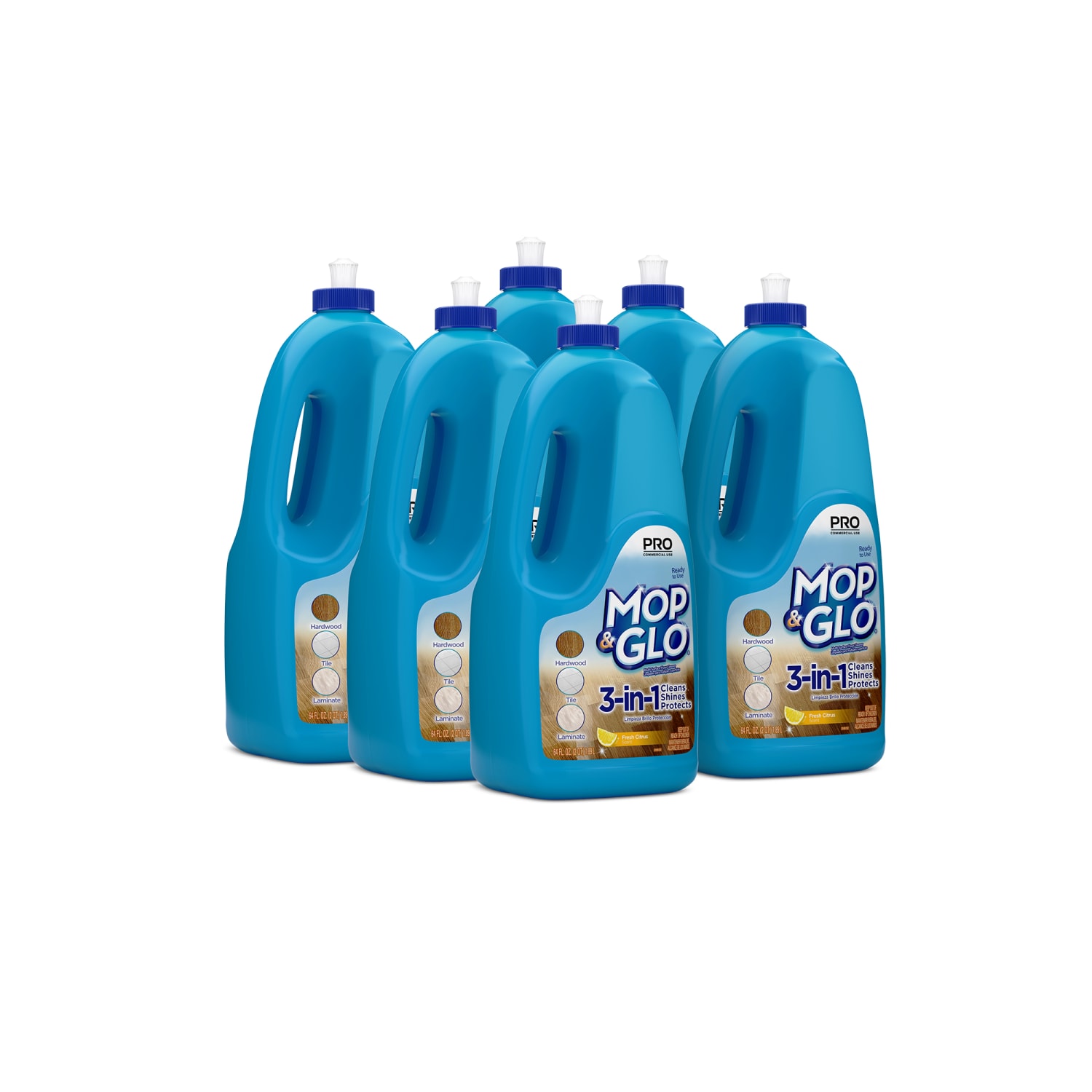 Professional Mop & Glo Triple Action Floor Shine Cleaner, 64 Oz Bottle - Image 6