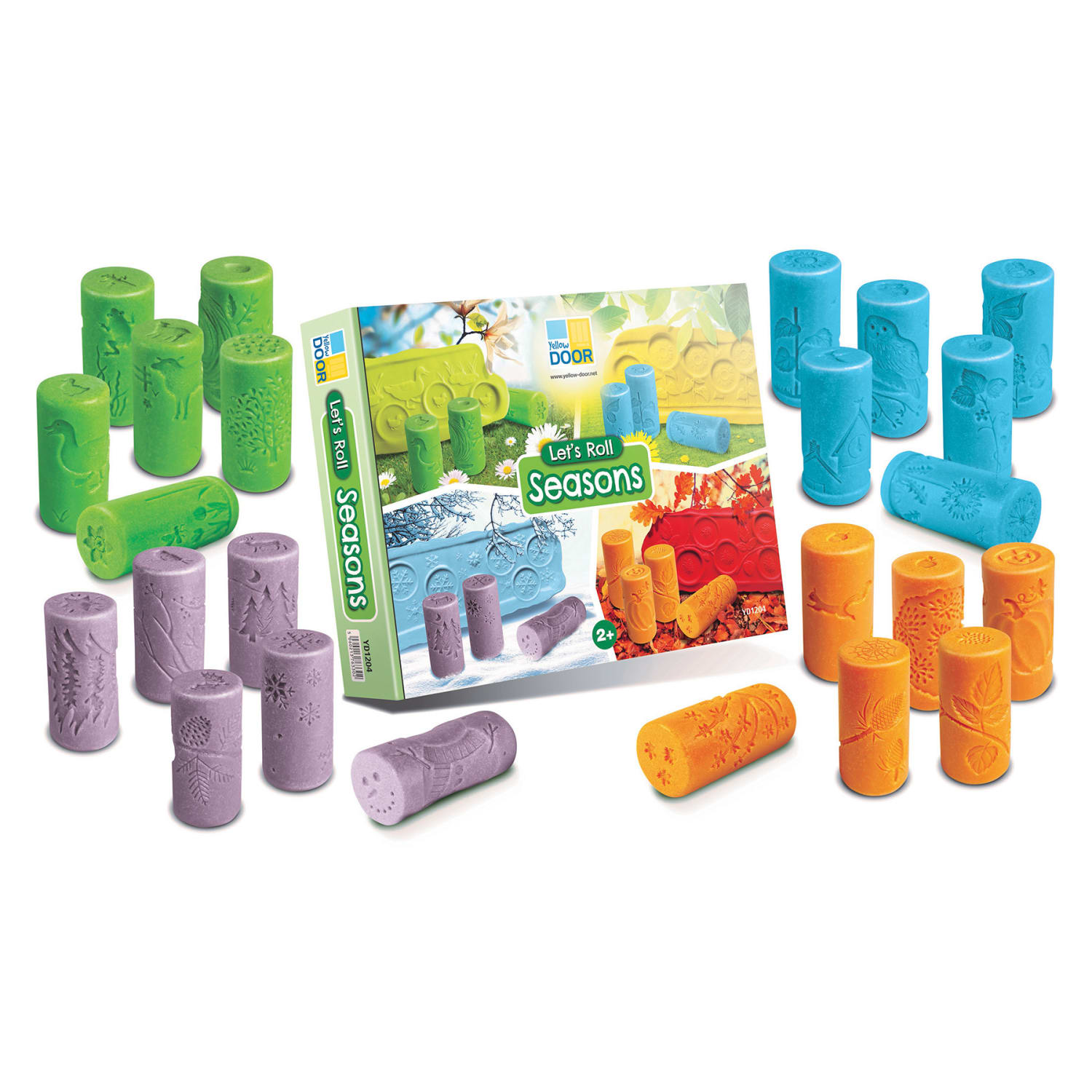 Yellow Door Lets Roll Rollers, 2-3/4in x 1-3/8in, Seasons, Set Of 24 Rollers - Image 3