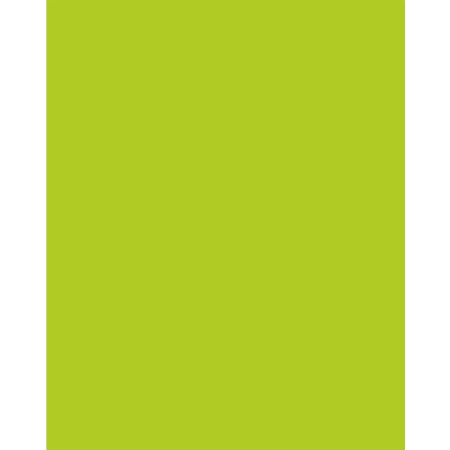 Pacon Peacock 100% Recycled Coated Poster Board, 22in x 28in, Hot Lime, Carton Of 25 - Image 3
