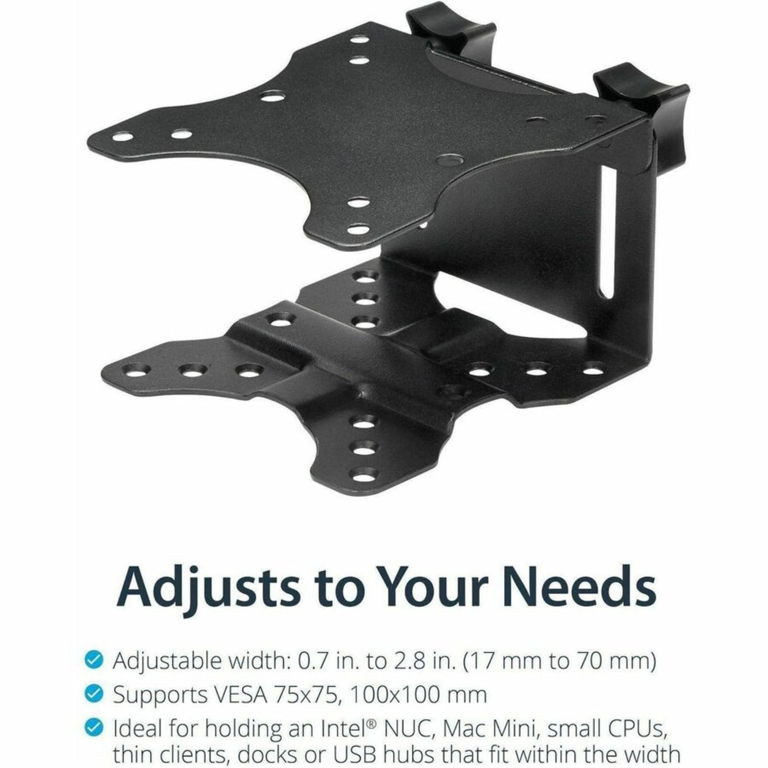 StarTech.com Thin Client Mount - VESA Mounting Bracket - Under Desk Computer Mount - Thin Client PC Monitor Mount - Image 5