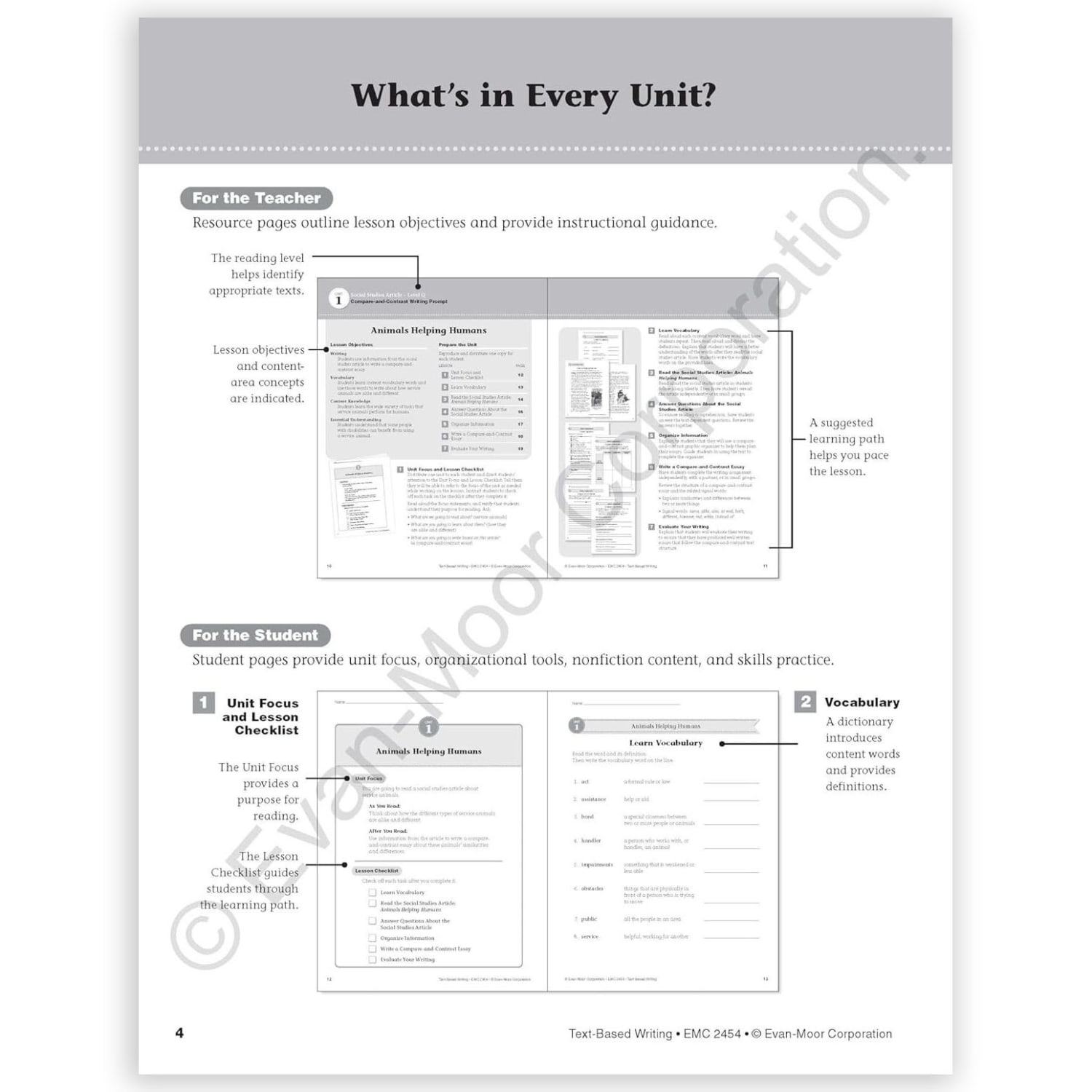 Evan-Moor Educational Publishers Text-Based Writing, Grade 4 - Image 3