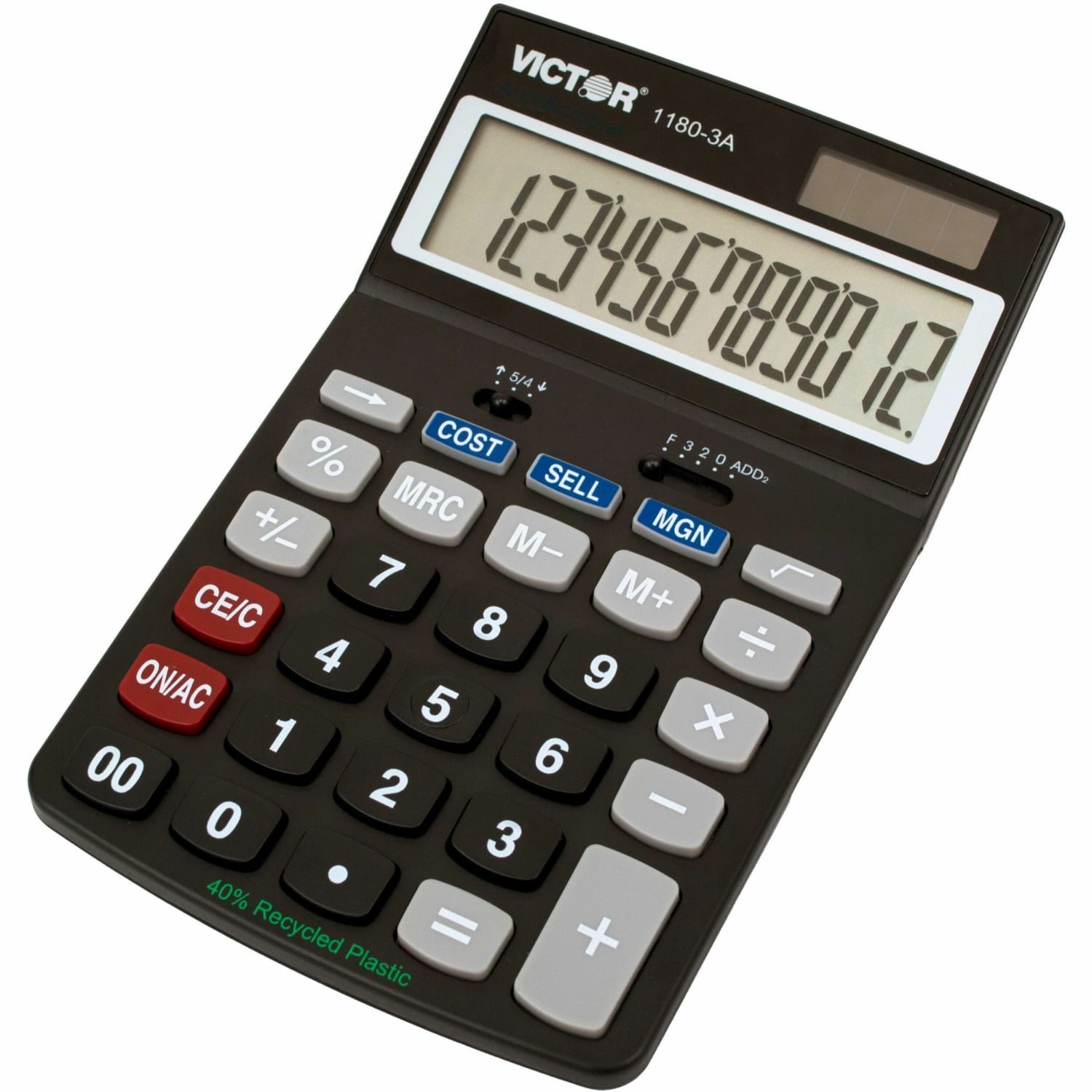 Victor 1180-3A 12-Digit Desktop Calculator With Antimicrobial Protection - Image 3