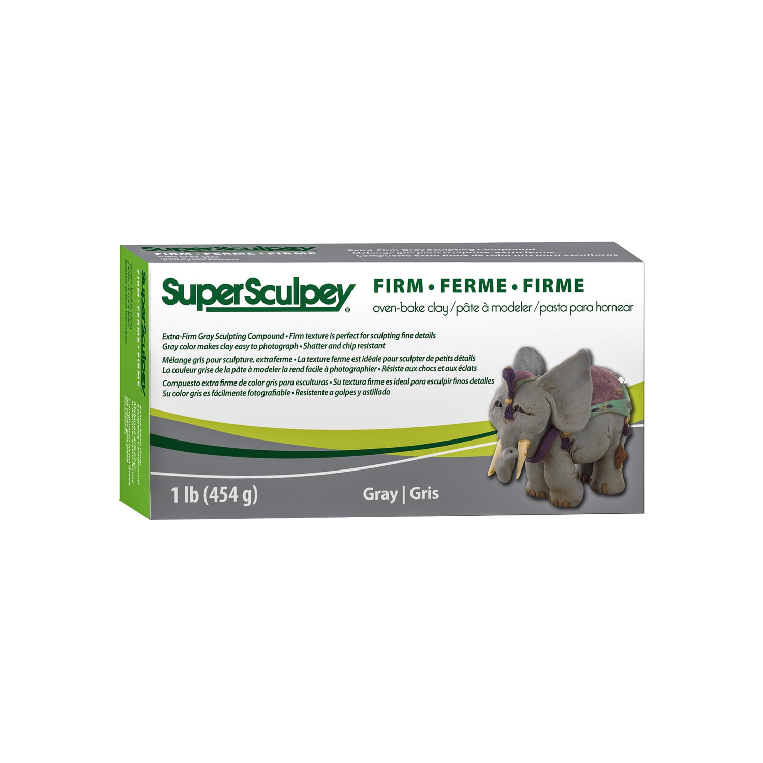 Sculpey Super-Firm Sculpting Compound, 1 Lb, Gray