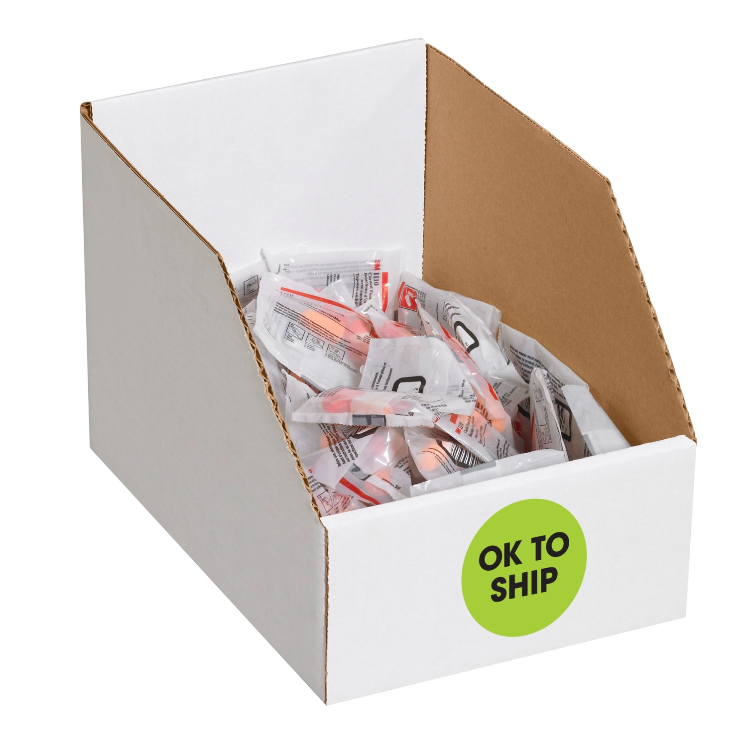 Tape Logic Preprinted Special Handling Labels, DL1260, Ok To Ship, Round, 2in, Fluorescent Green, Roll Of 500 - Image 3