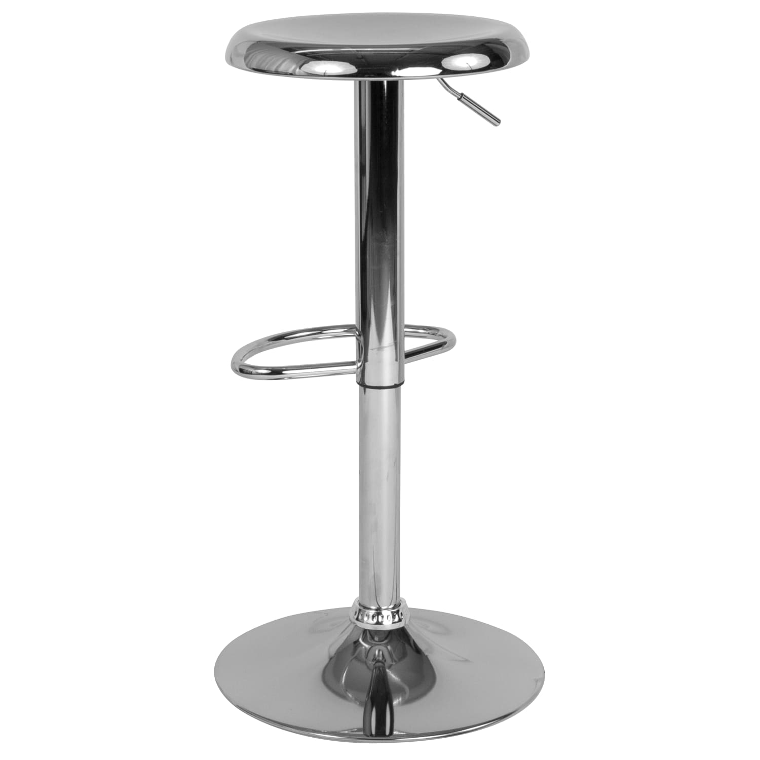 Flash Furniture Madrid Series Adjustable Height Retro Barstool Chrome PopularChairscom