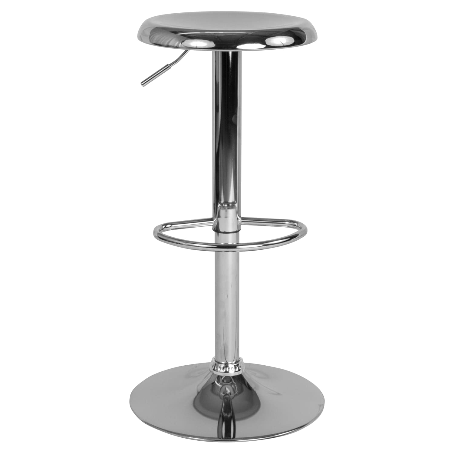 Flash Furniture Madrid Series Adjustable Height Retro Barstool Chrome PopularChairscom
