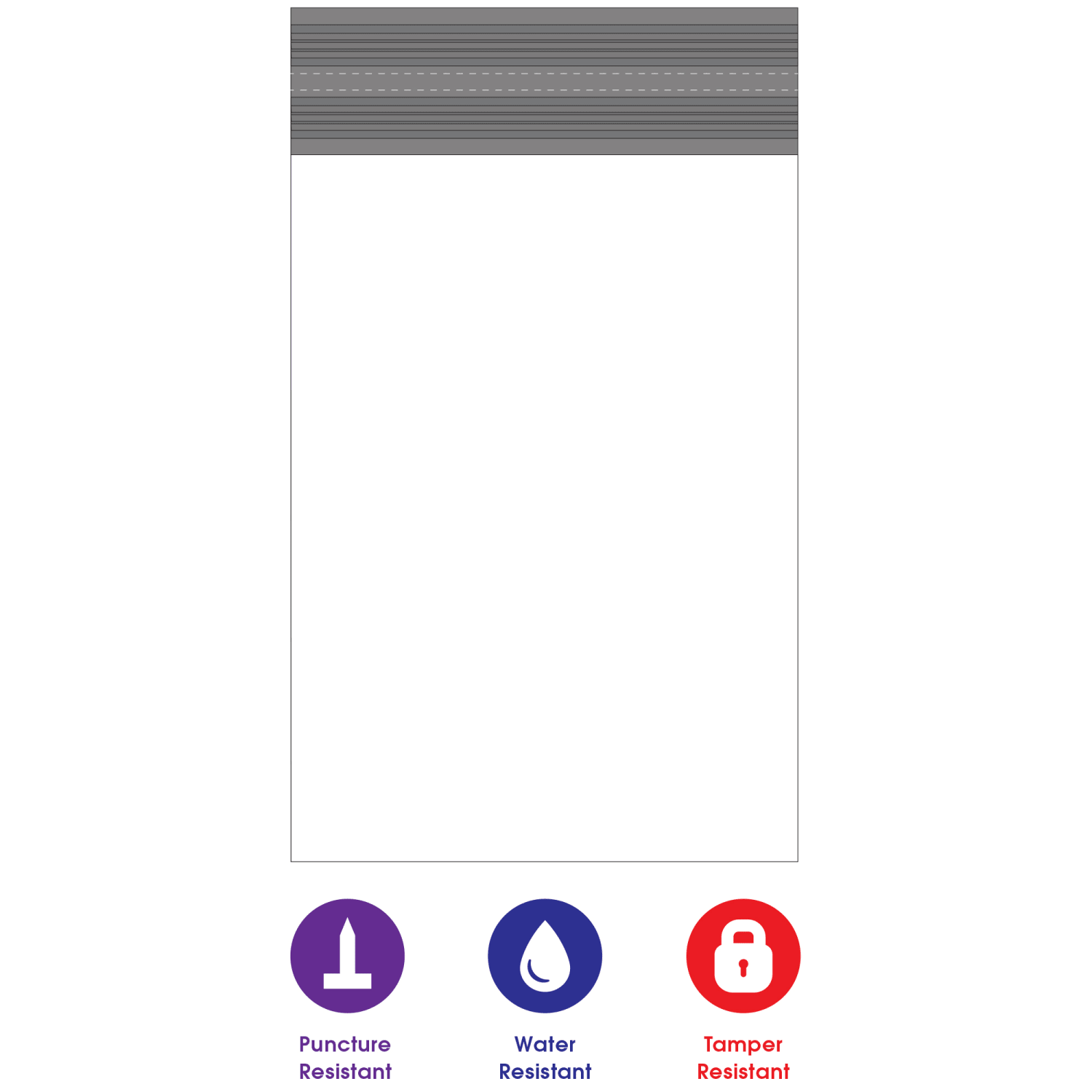 Partners Brand Returnable Poly Mailers, 14in x 17in, White, Case Of 100 - Image 5