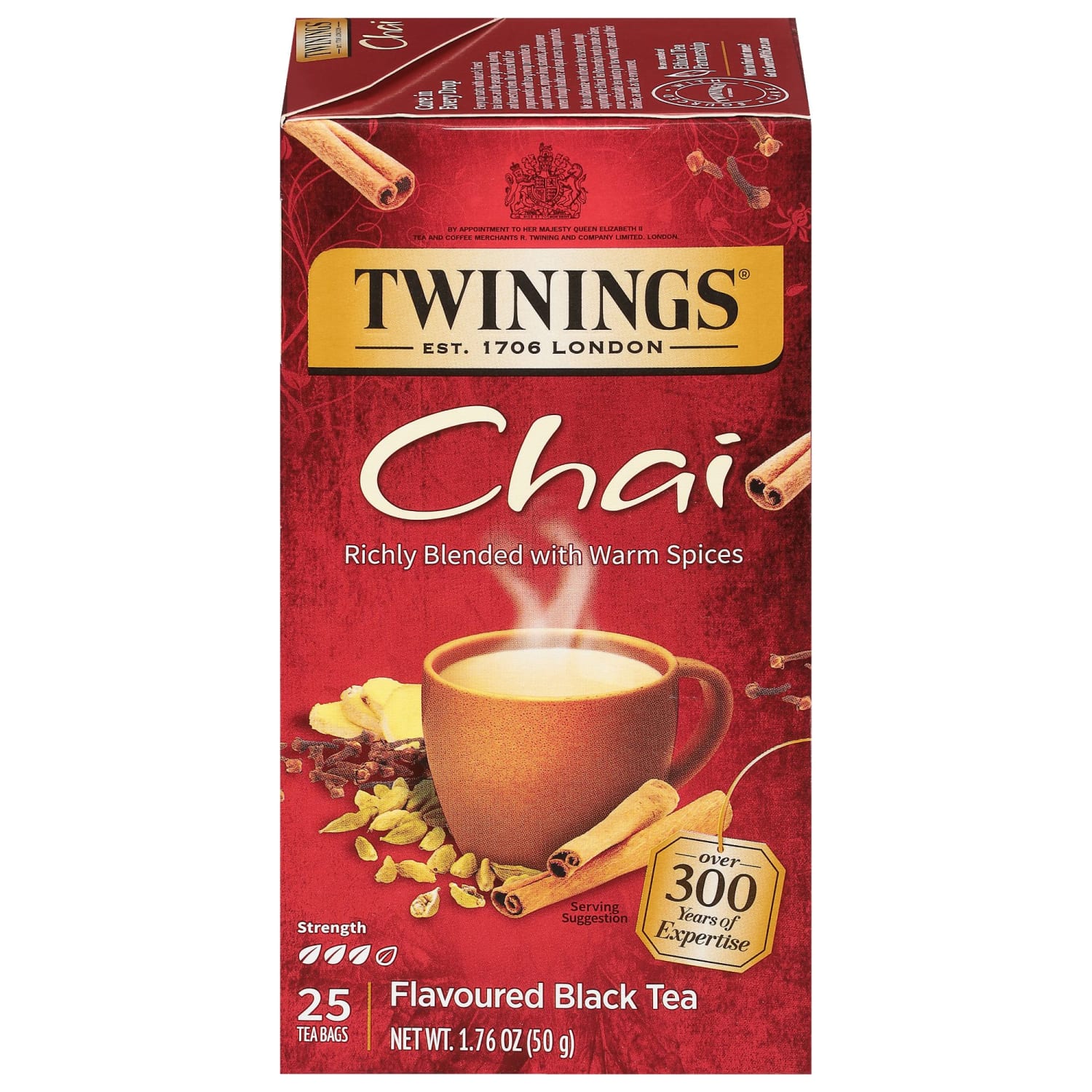 Twinings Chai Tea Bags, 25/Box