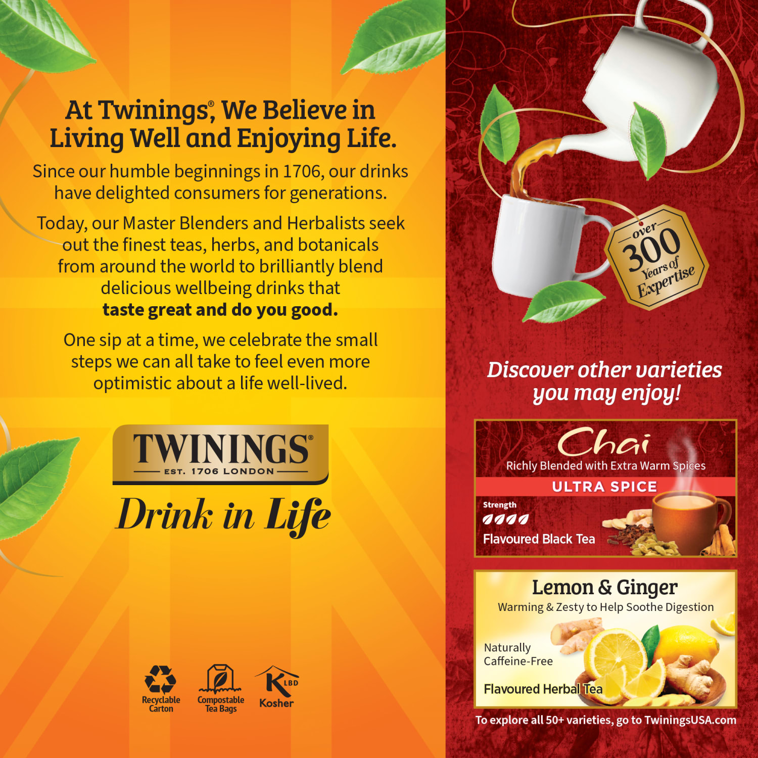 Twinings Chai Tea Bags, 25/Box - Image 6