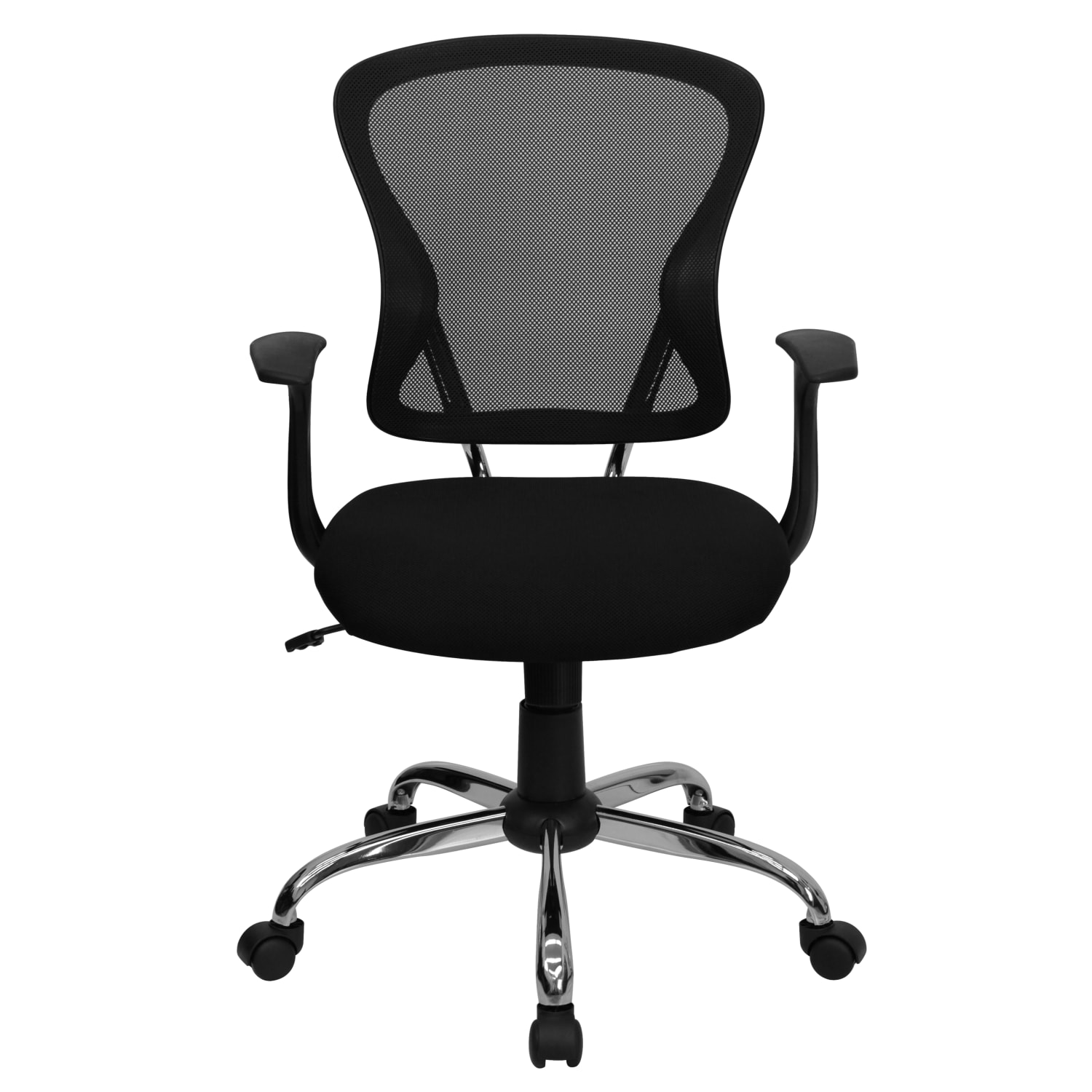 Flash Furniture Mesh MidBack Task Chair BlackChrome PopularChairscom Flash Furniture Mesh Mid Back Task Chair BlackChrome PopularChairscom