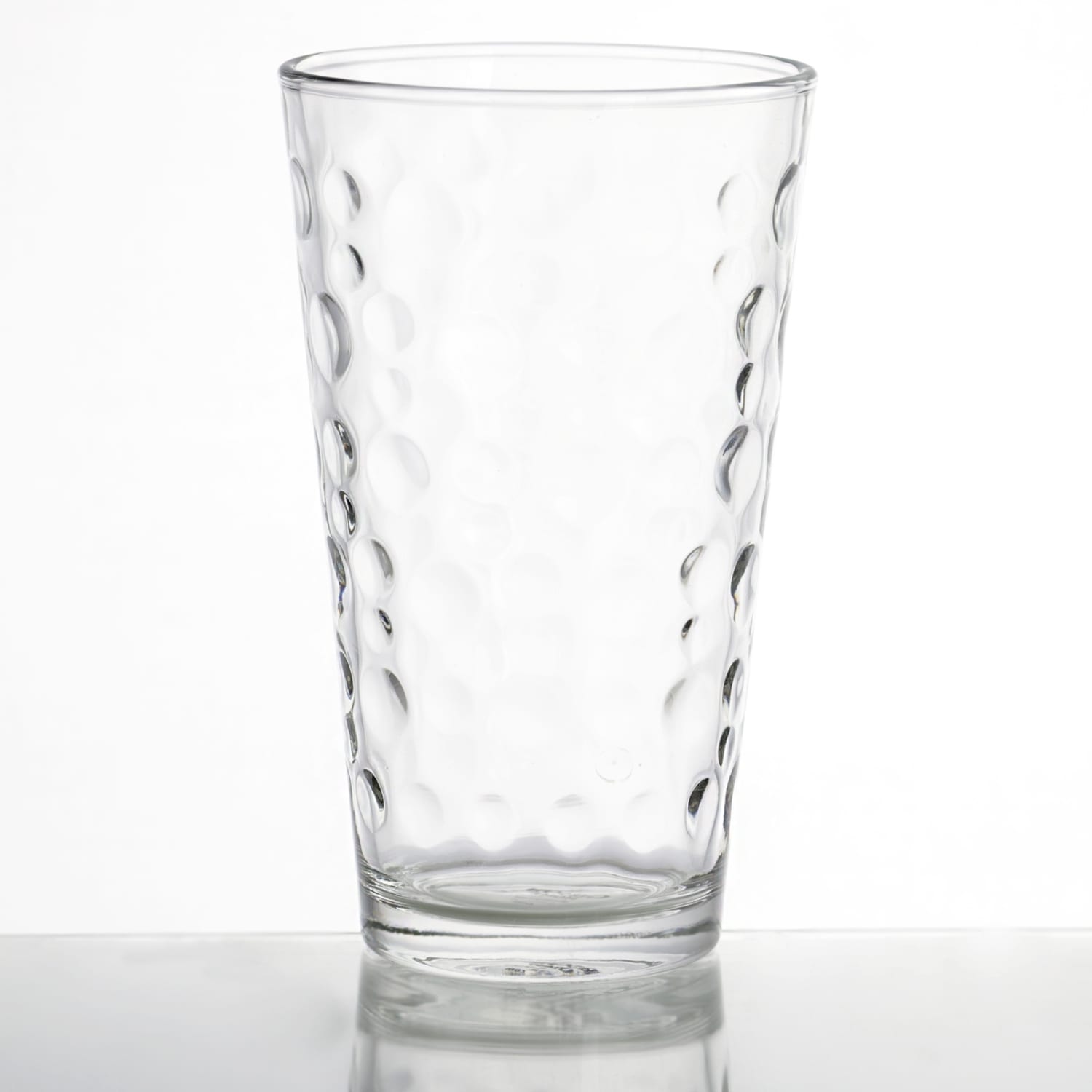 Gibson Home Great Foundations 4-Piece Tumbler Set, 16 Oz, Bubble Pattern, Clear - Image 4