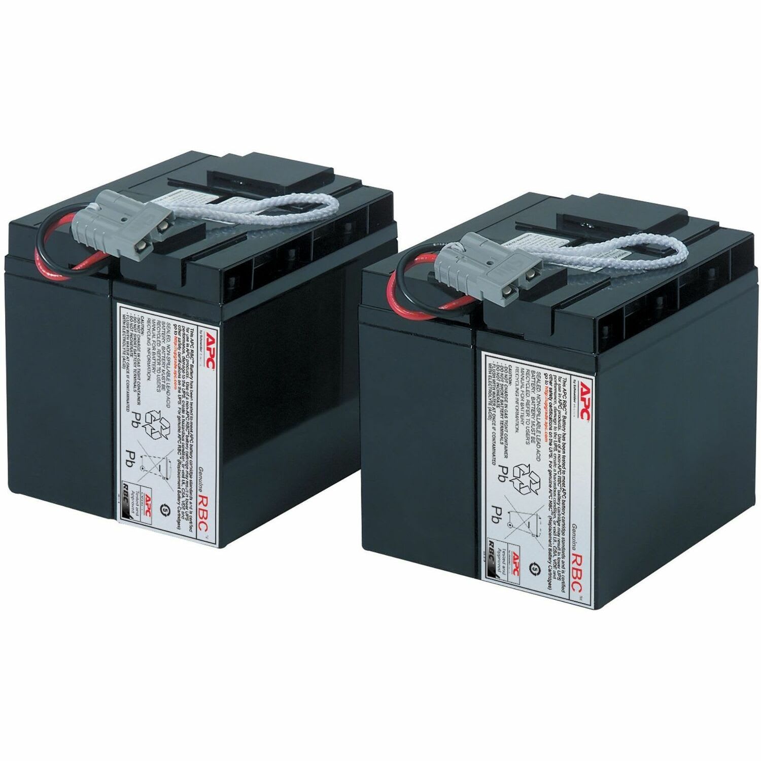 APC Replacement Battery Cartridge #55 - UPS battery - lead acid - 2-cell - black -  - RBC55