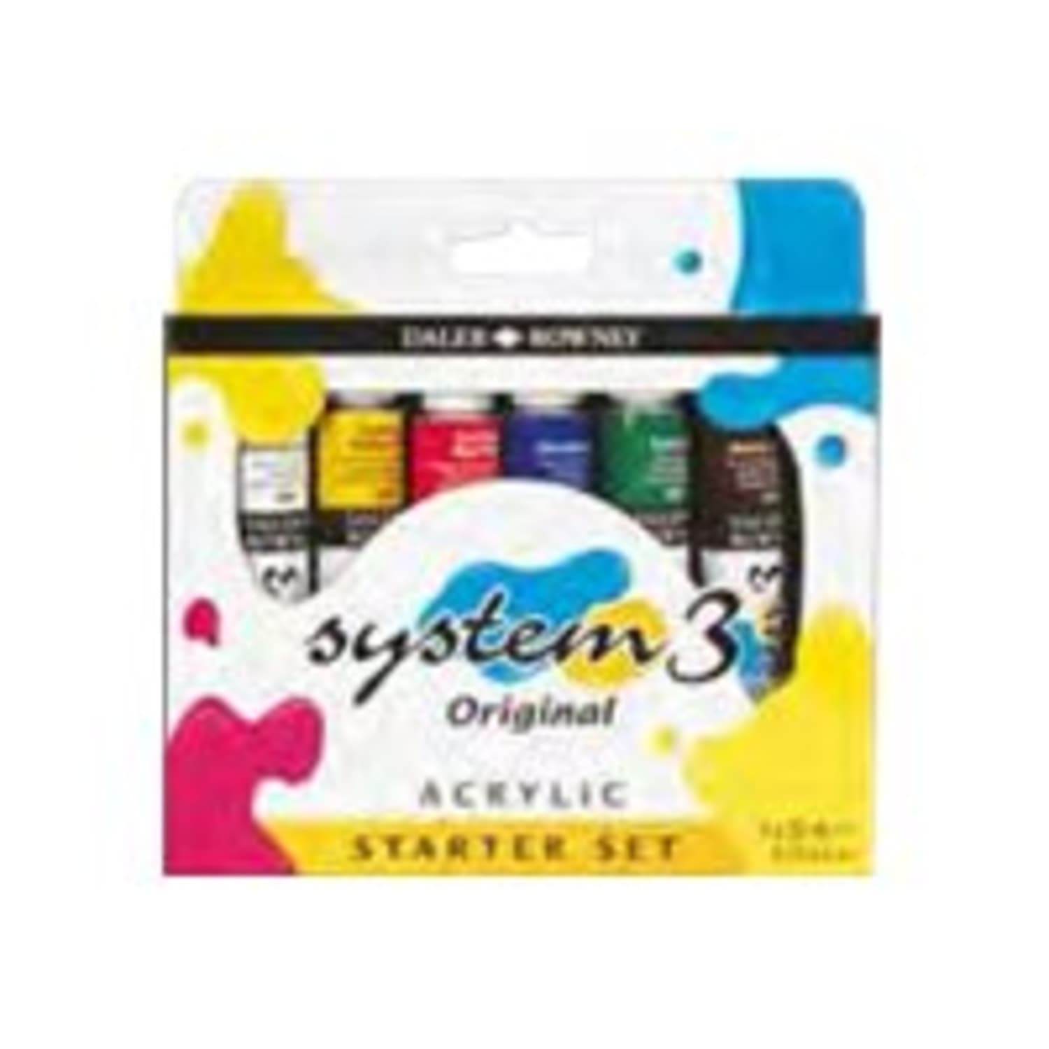Daler-Rowney System 3 Acrylic Paint Set, Starter Set, 22 mL, Pack Of 6 - Image 3