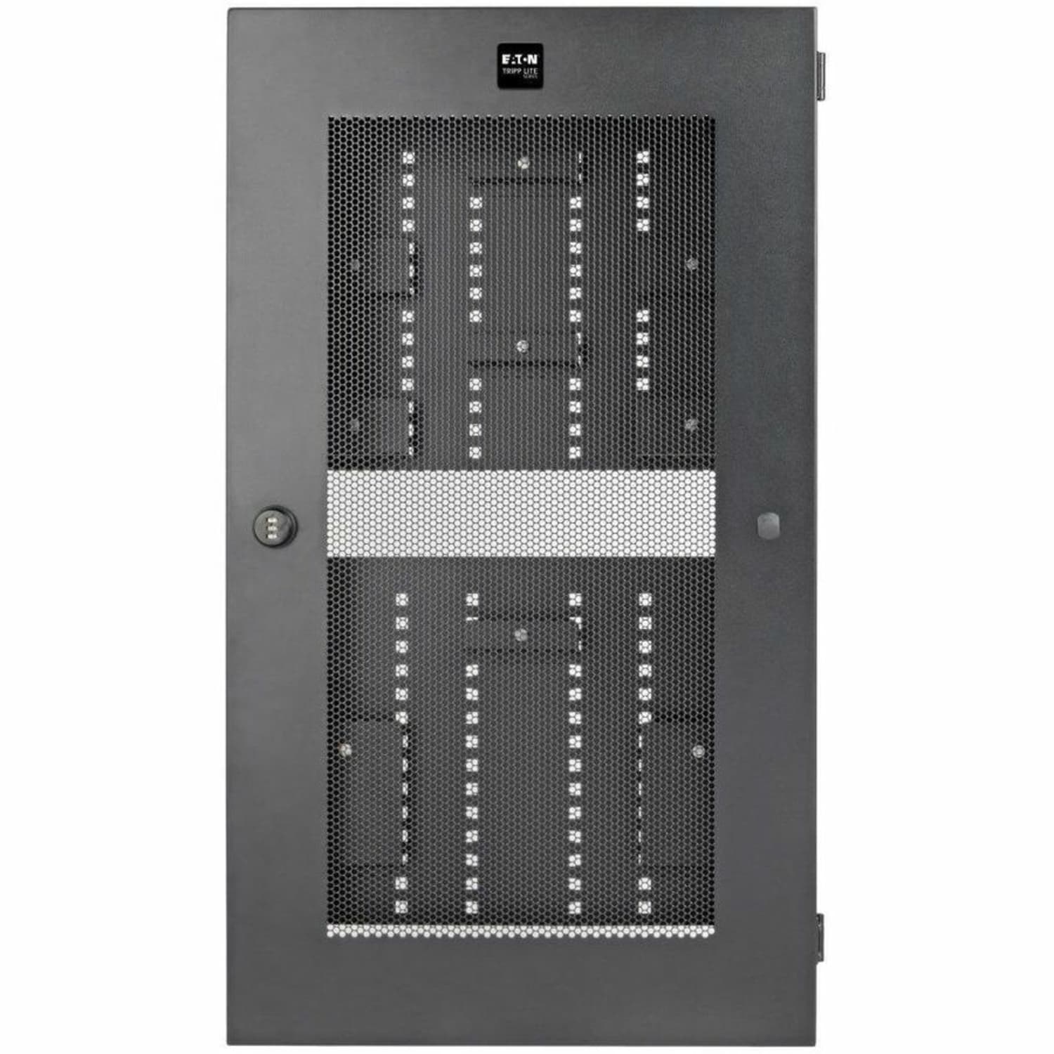 Eaton Tripp Lite Series SmartRack 3U Low-Profile Vertical-Mount Switch-Depth Wall-Mount Structured Wiring Enclosure, Adjustable Equipment Brackets - Image 4