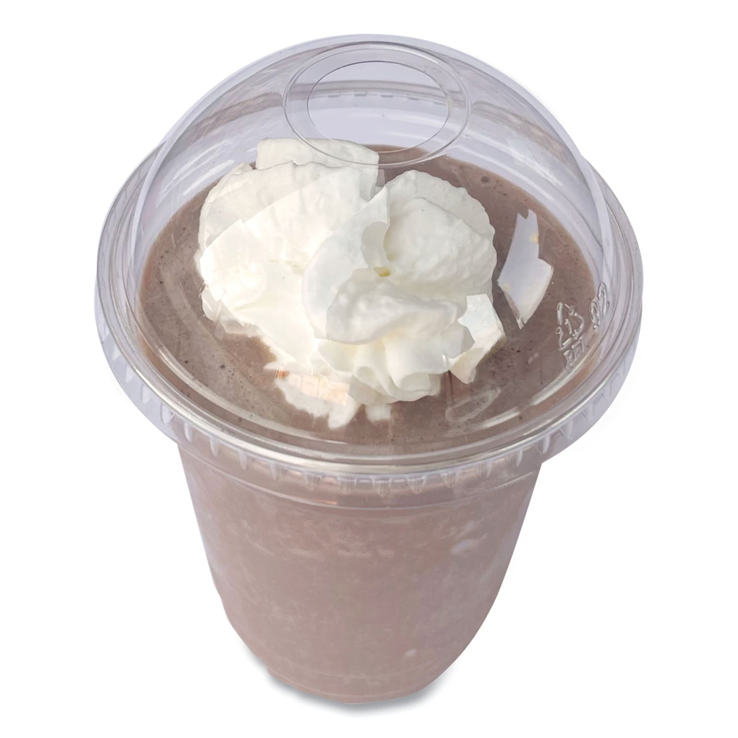 Boardwalk PET Cold Cup Dome Lids, Fits 9 Oz To 12 Oz PET Cups, Clear, Pack Of 100 Lids - Image 3