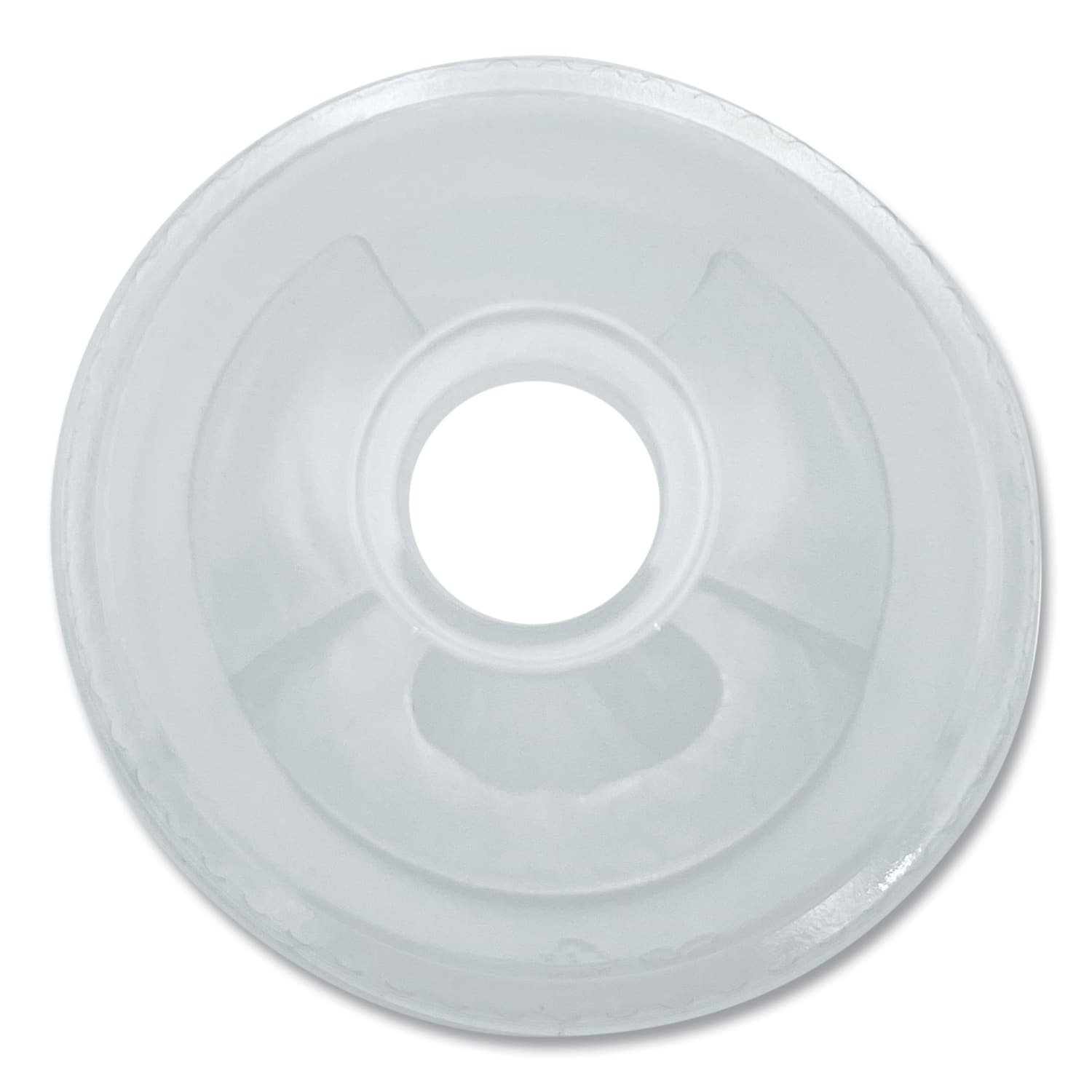 Boardwalk PET Cold Cup Dome Lids, Fits 9 Oz To 12 Oz PET Cups, Clear, Pack Of 100 Lids - Image 4