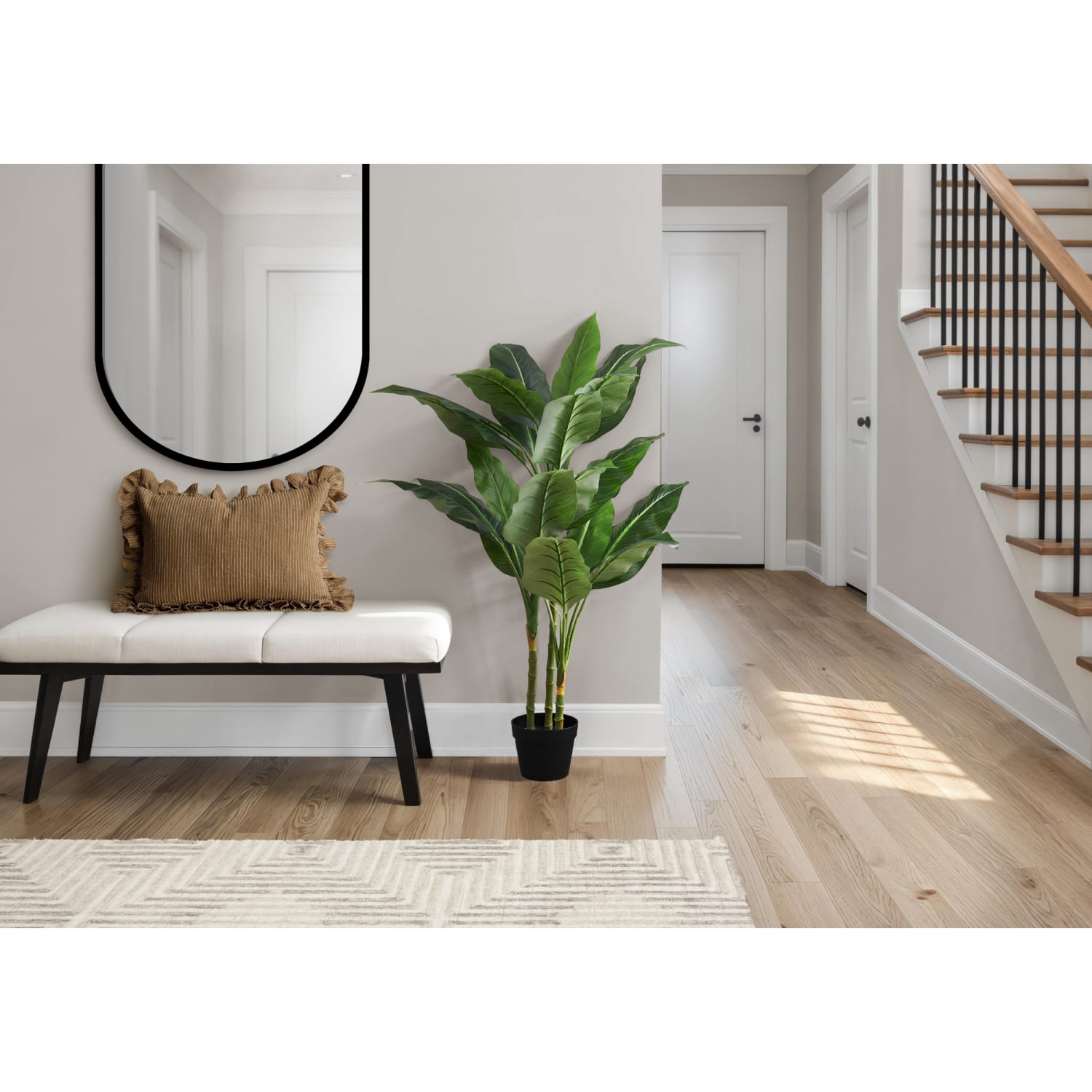 Monarch Specialties Katy 42inH Artificial Plant With Pot, 42inH x 35inW x 31inD, Green - Image 3