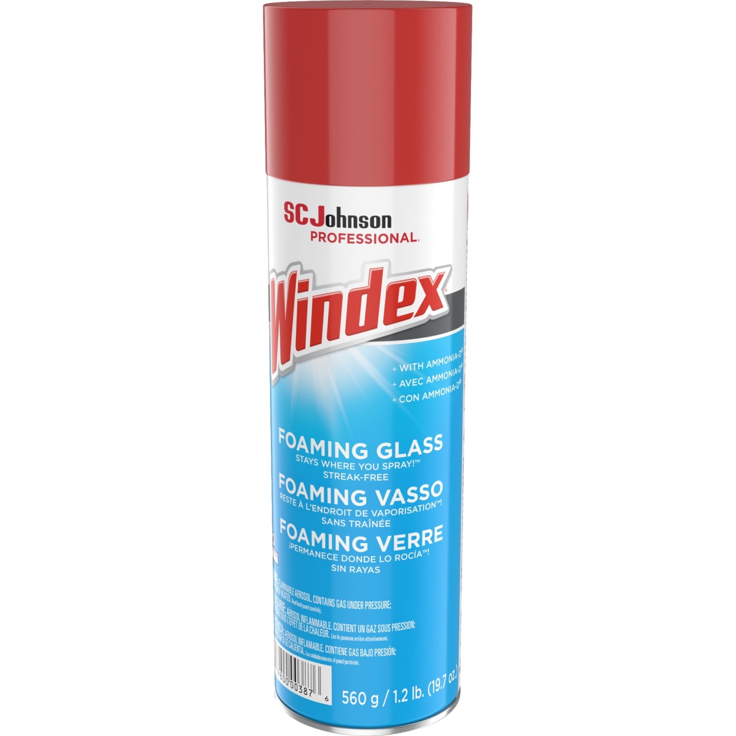 Windex Foaming Glass Cleaner - 19.7 fl oz (0.6 quart) - Streak-free, Versatile, Drip-free - White - 6 / Carton - Image 3