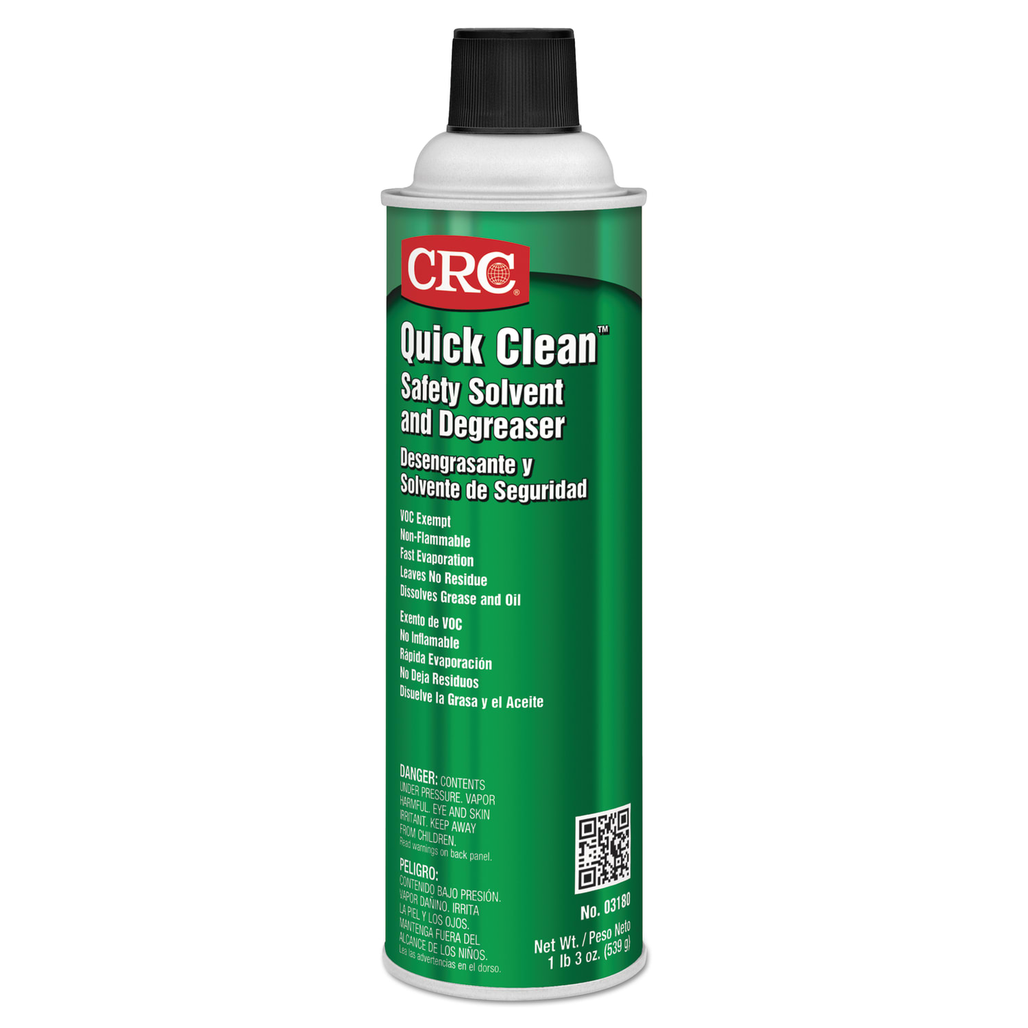 CRC Quick Clean Aerosol Safety Solvent/Degreaser, 20 Oz Can - Image 4