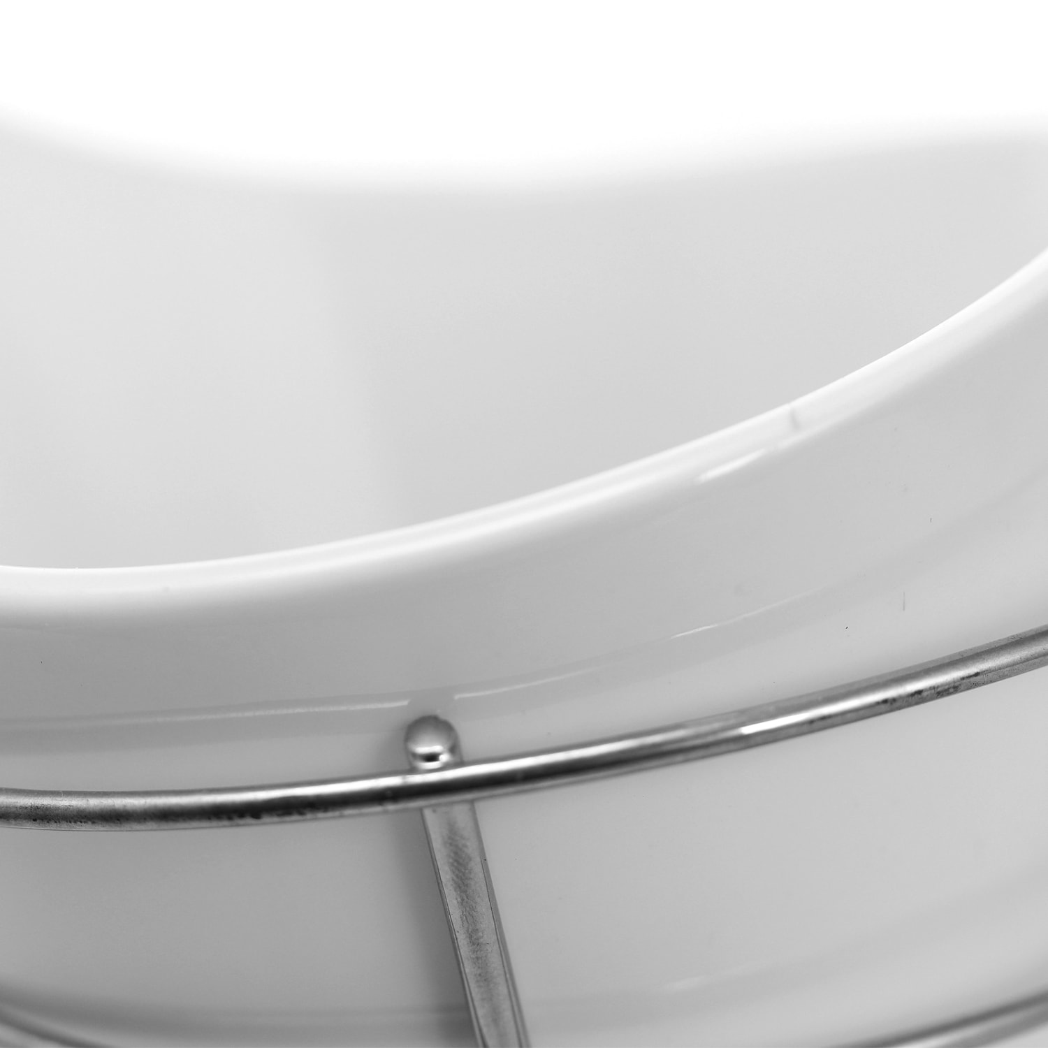 Gibson Elite Gracious Dining French Fry Bucket, 8inH x 7-3/4inW x 5inD, White - Image 5