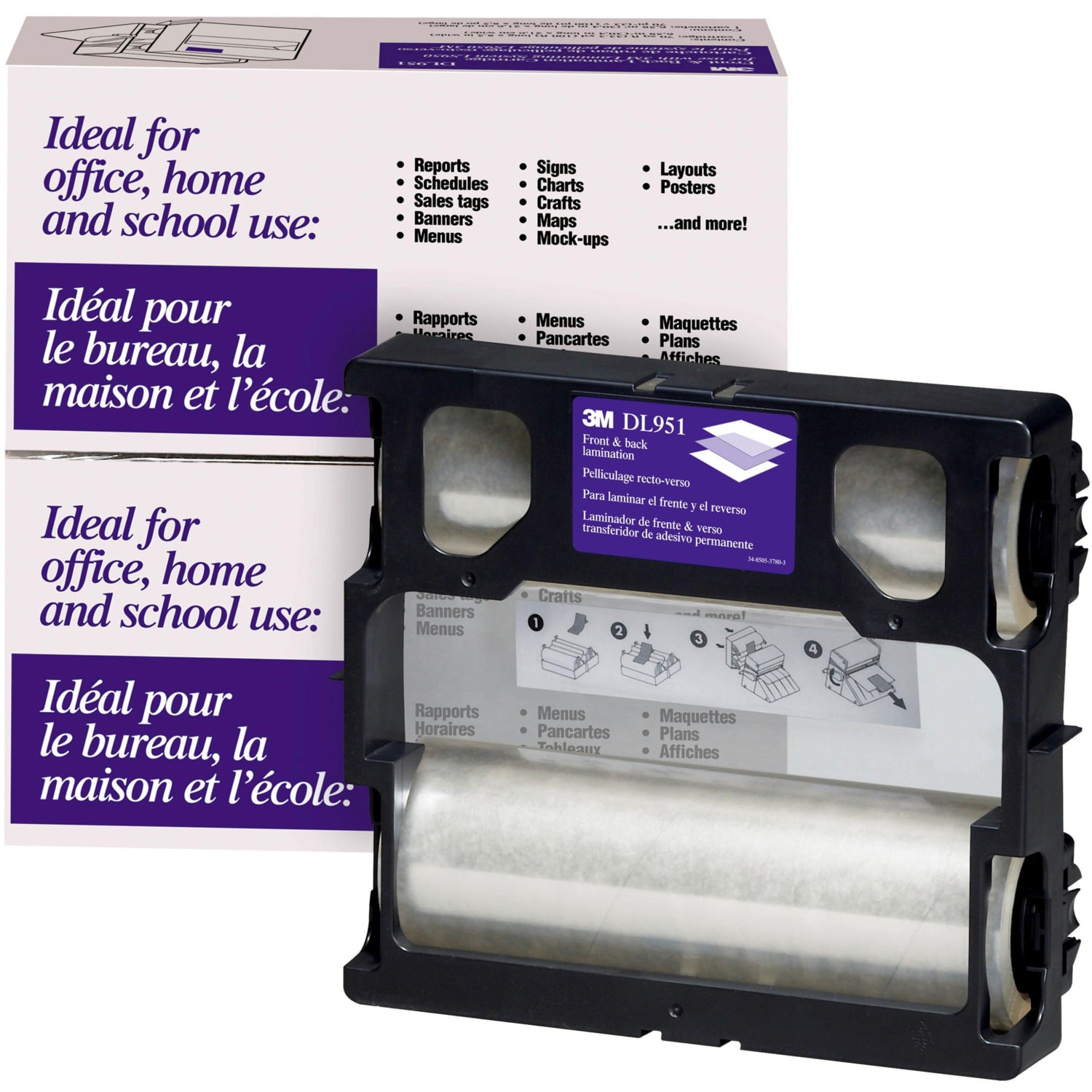 3M Dual Lamination Refill Cartridge For LS950 Laminating Systems, 8-1/2in x 100ft - Image 3