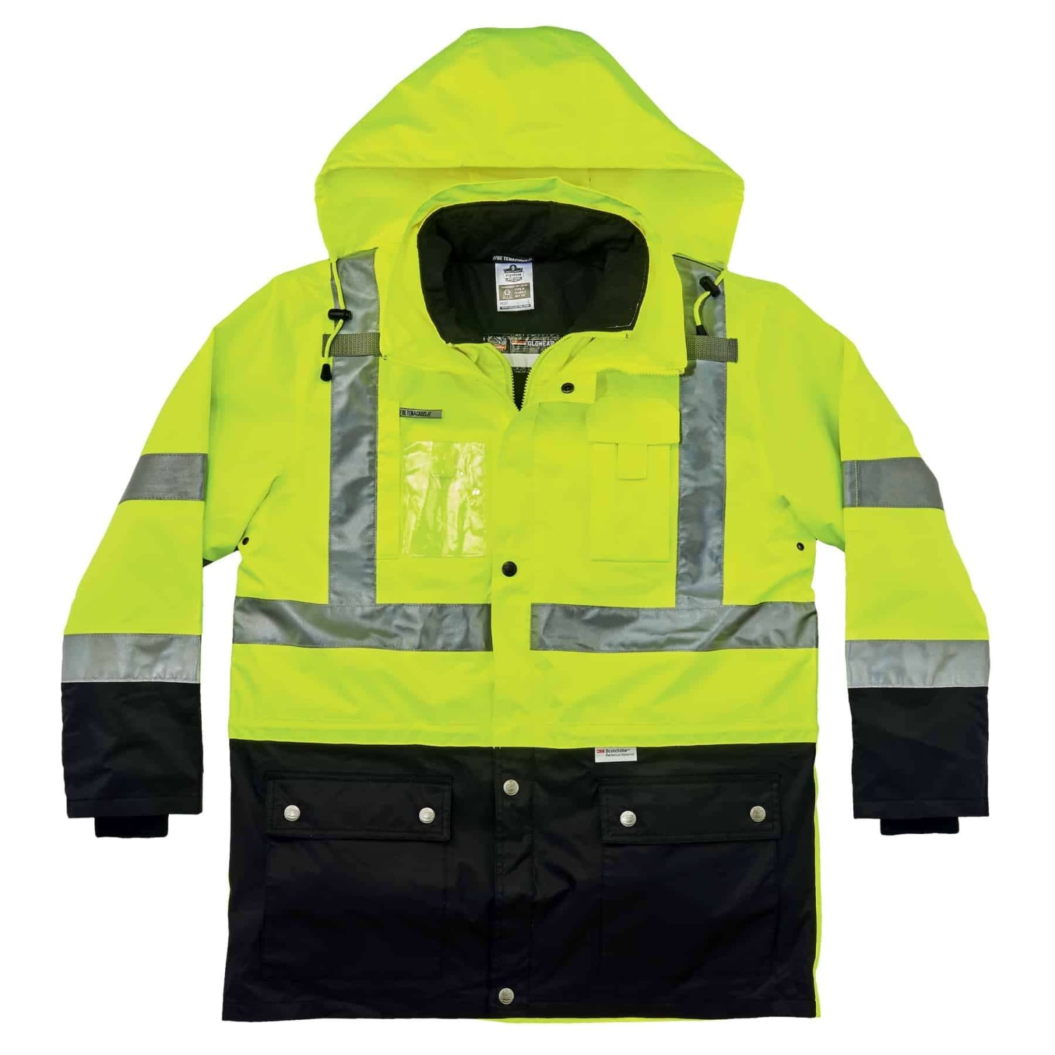 Ergodyne GloWear 8388 4-In-1 Type R Class3/2 Thermal Jacket Kit, Large, Lime - Image 5
