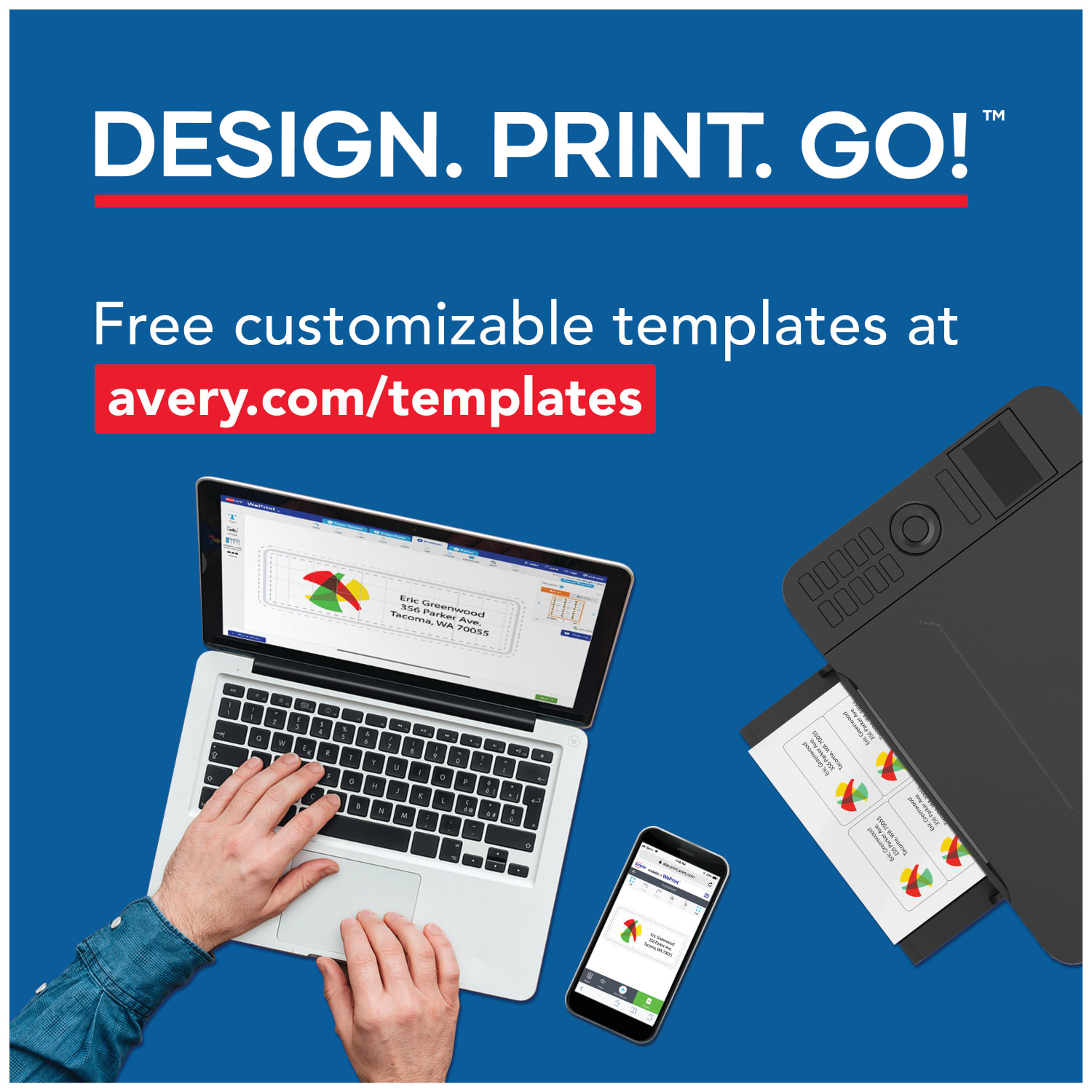 Avery Printable Business Cards With Sure Feed Technology For Inkjet Printers, 2in x 3.5in, Ivory, 250 Blank Cards - Image 6
