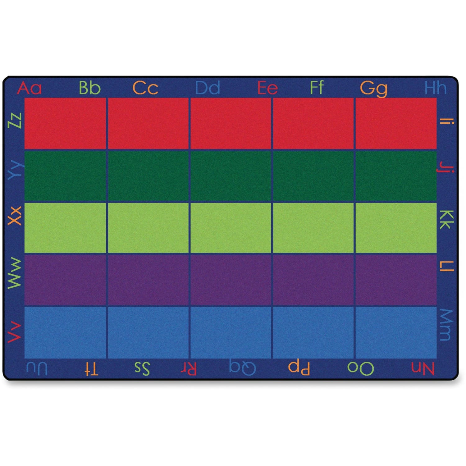 Carpets for Kids Premium Collection Colorful Places Seating Classroom Rug, 6ft x 9ft, Multicolor