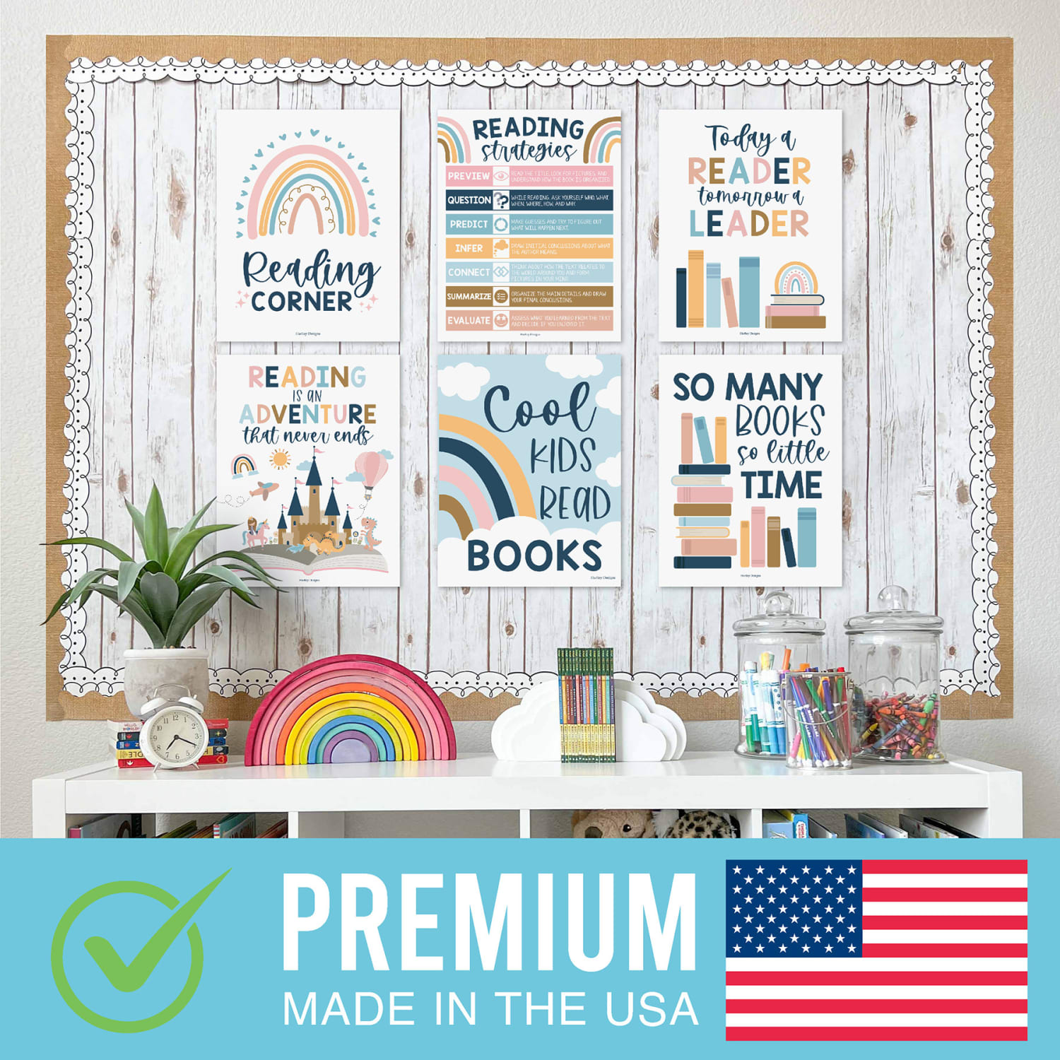 Hadley Designs Posters, Boho Reading, Set Of 6 - Image 3