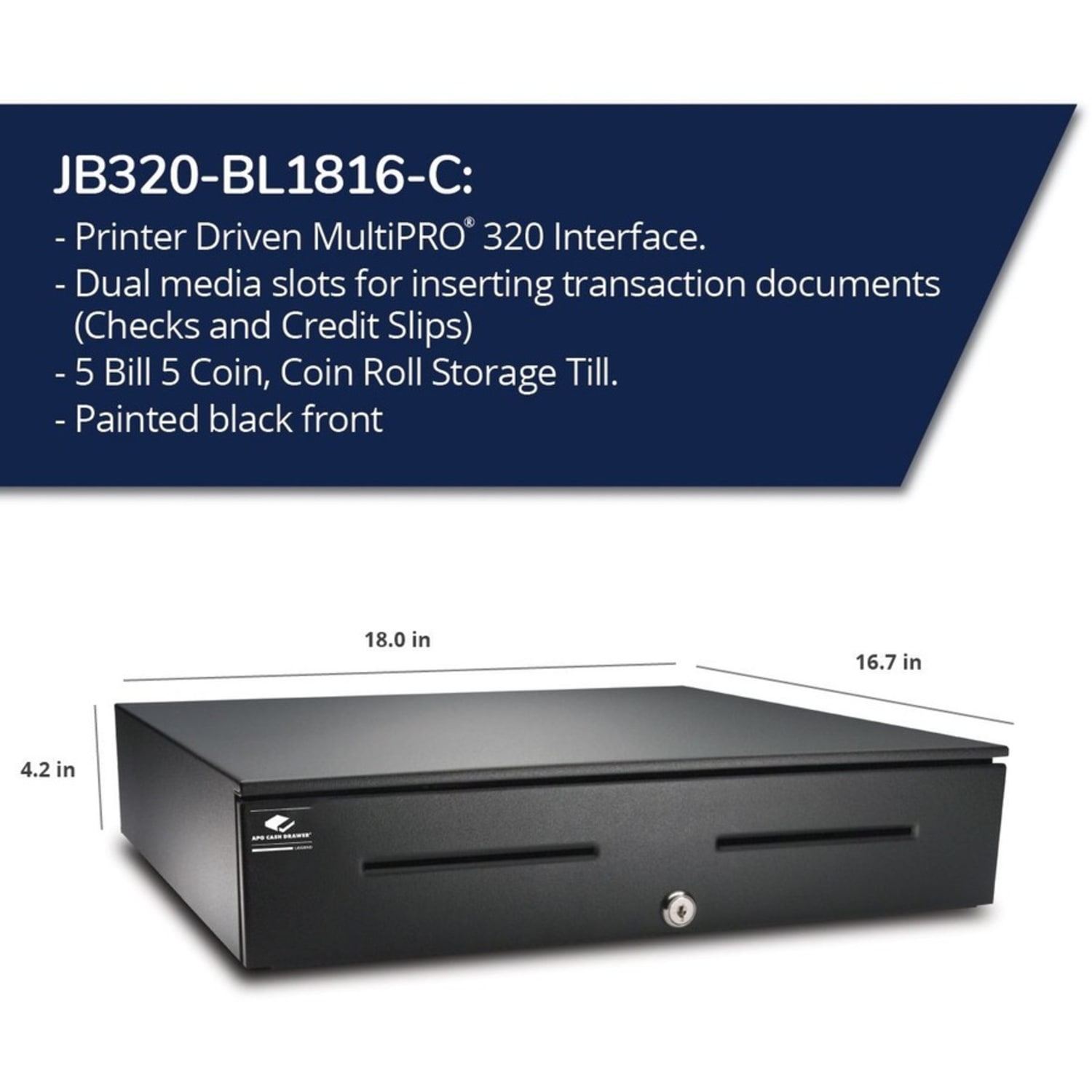 APG Cash Drawer 4000 Series Cash Drawer - Image 3