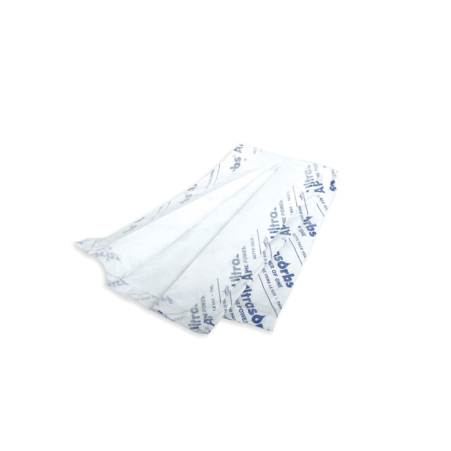 Ultrasorbs AP Air-Permeable Dry Pads, 24in x 36in, White, 5 Pads Per Bag, Case Of 14 Bags