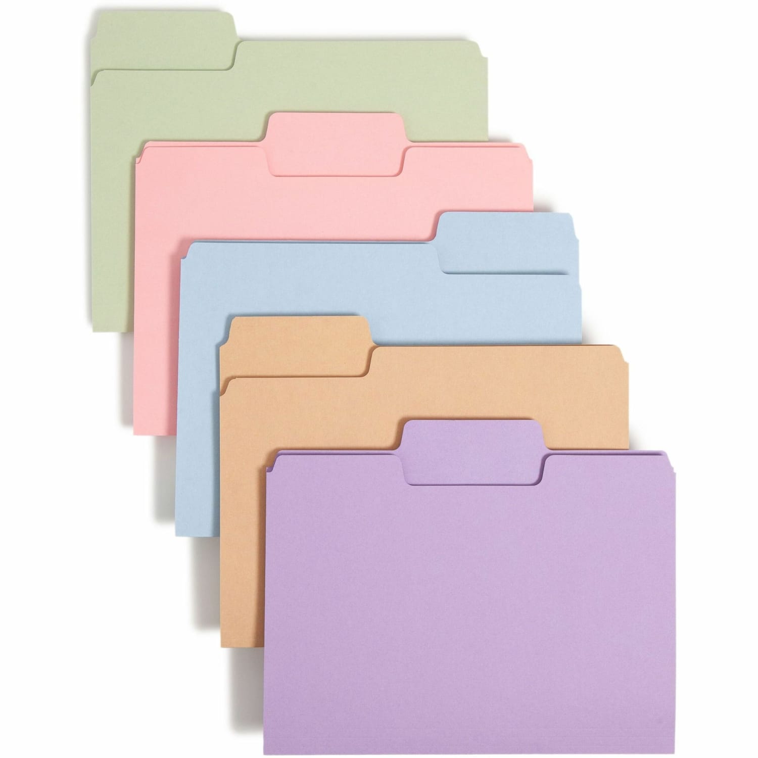 Smead SuperTab File Folders, Letter Size, 1/3 Cut, Assorted Pastel Colors, Box Of 100 - Image 4