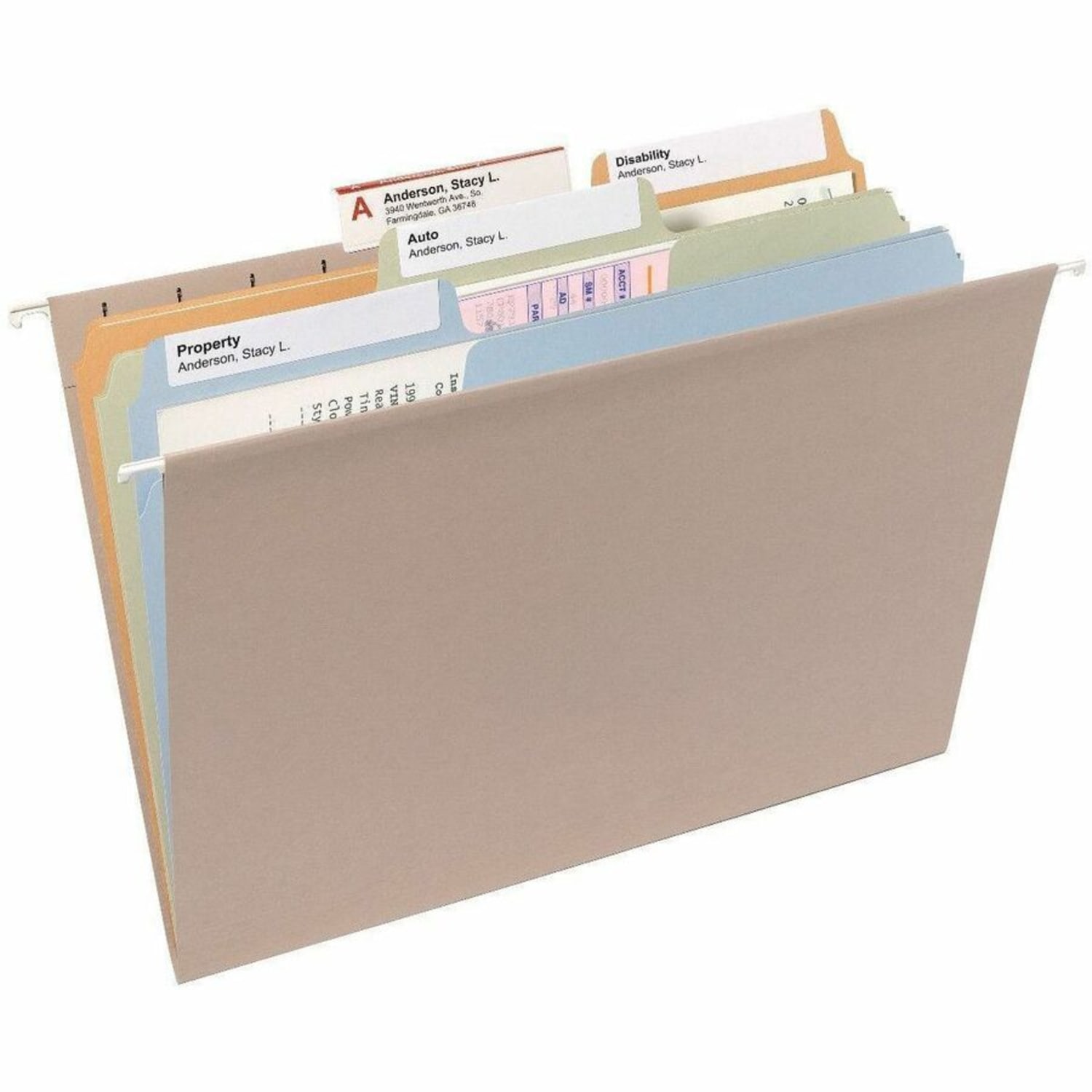 Smead SuperTab File Folders, Letter Size, 1/3 Cut, Assorted Pastel Colors, Box Of 100 - Image 6