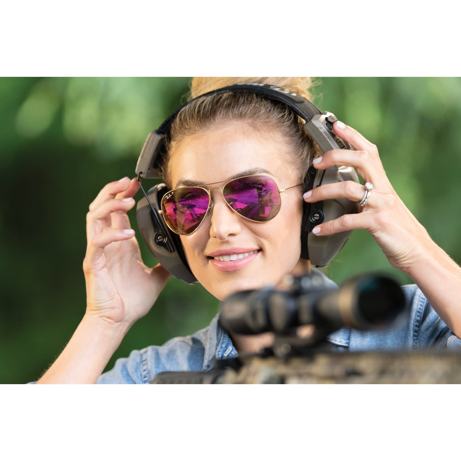 Walkers Game Ear XCEL 100 Digital Electronic Muff With Voice Clarity, 6 1/16 x 6 15/16 x 3 3/4 , Gray - Image 4