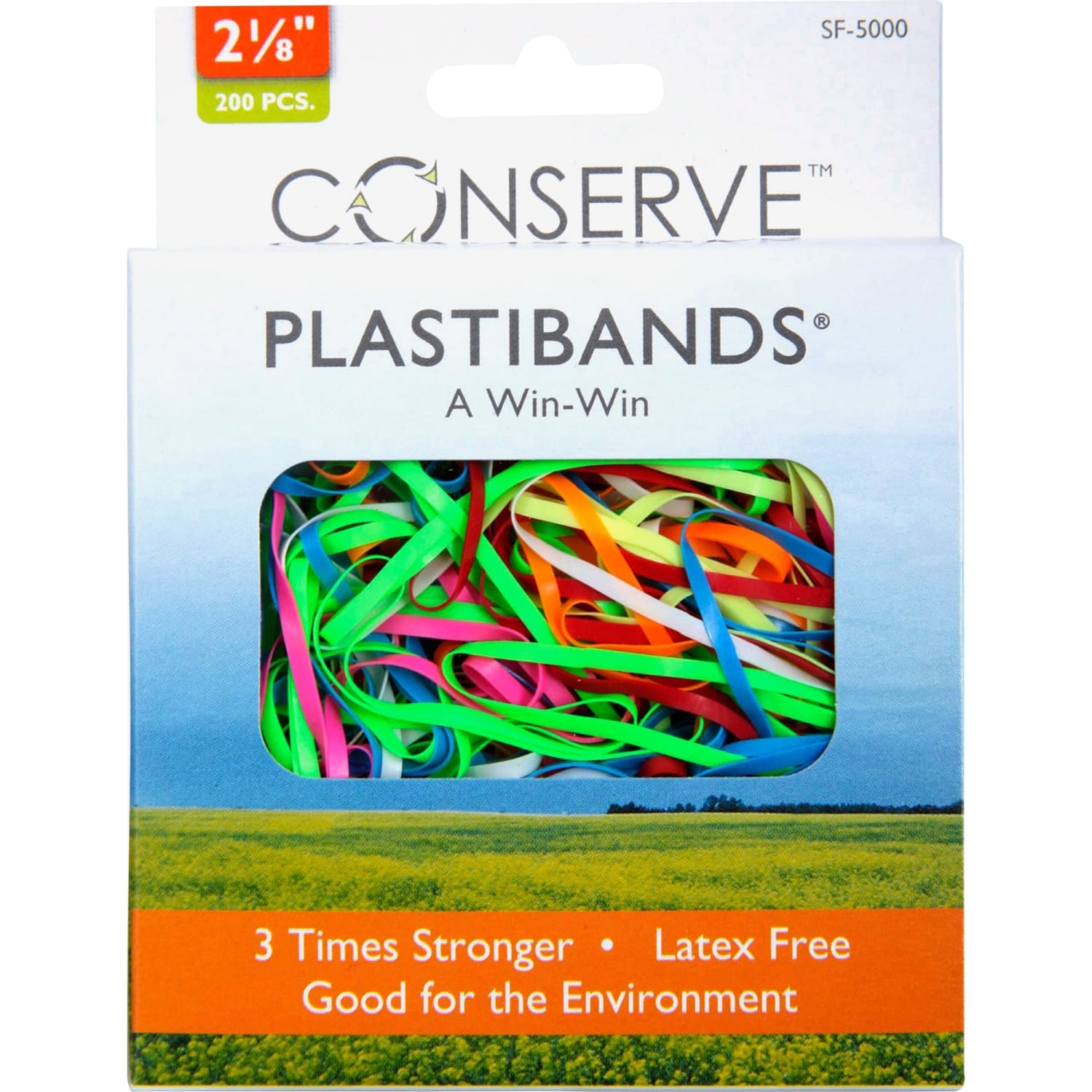 Baumgartens Plastibands, 2 1/4in, Assorted Colors, Pack Of 200 - Image 3