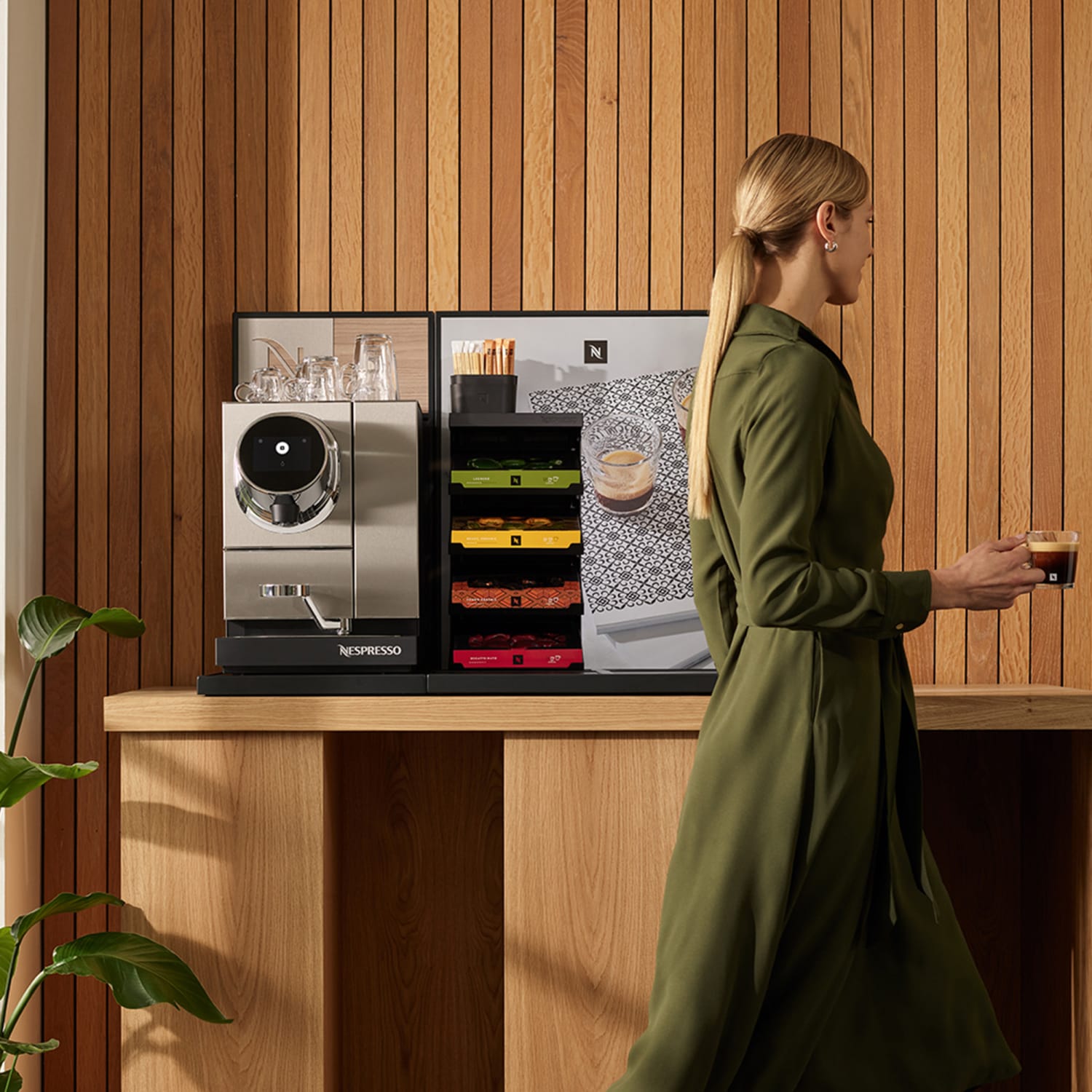 Nespresso Professional Momento Single Serve Espresso Machine, Silver - Image 5