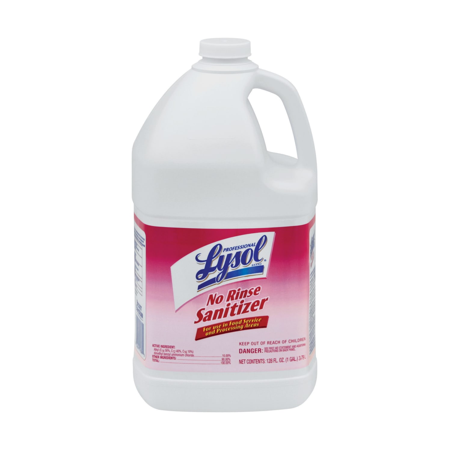 Professional Lysol Concentrated No Rinse Sanitizer, 1 Gallon, Case Of 4 Bottles