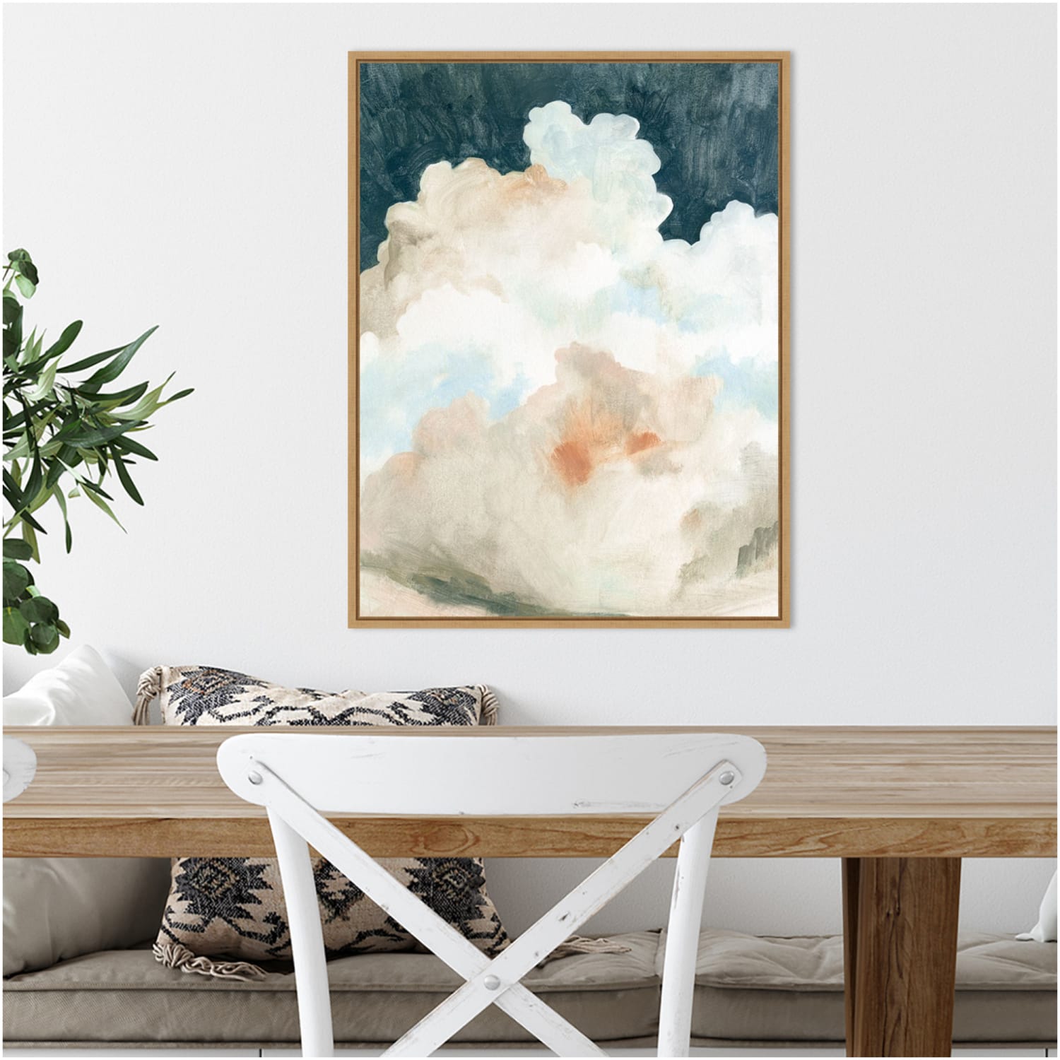 Amanti Art Dark Cumulus Clouds II by Emma Caroline Framed Canvas Wall Art Print, 24inH x 18inW, Maple - Image 3